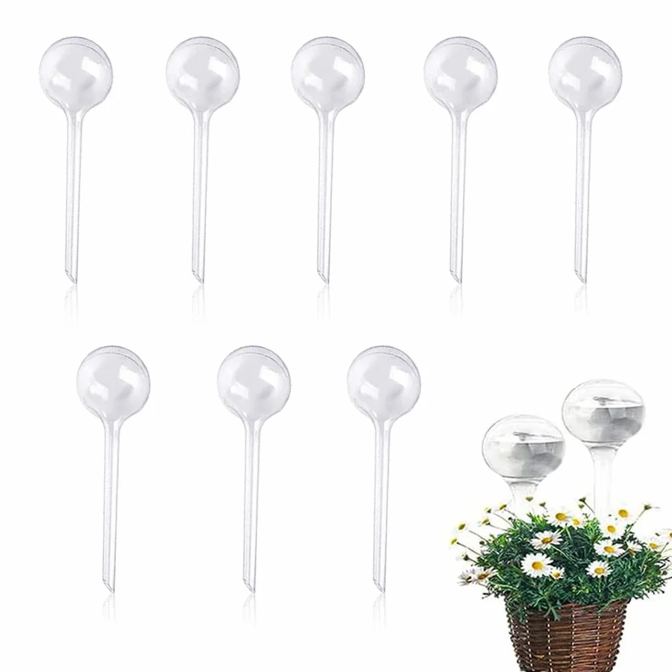 Guidre 8 Pièces Boules d'Irrigation pour Plantes,Goutte a Goutte,Arrosage Plante Vacances,Irrigation Goutte à Goutte Kit,Goutte-Gouttes Automatiques pour Plantes en Pot D'intérieur