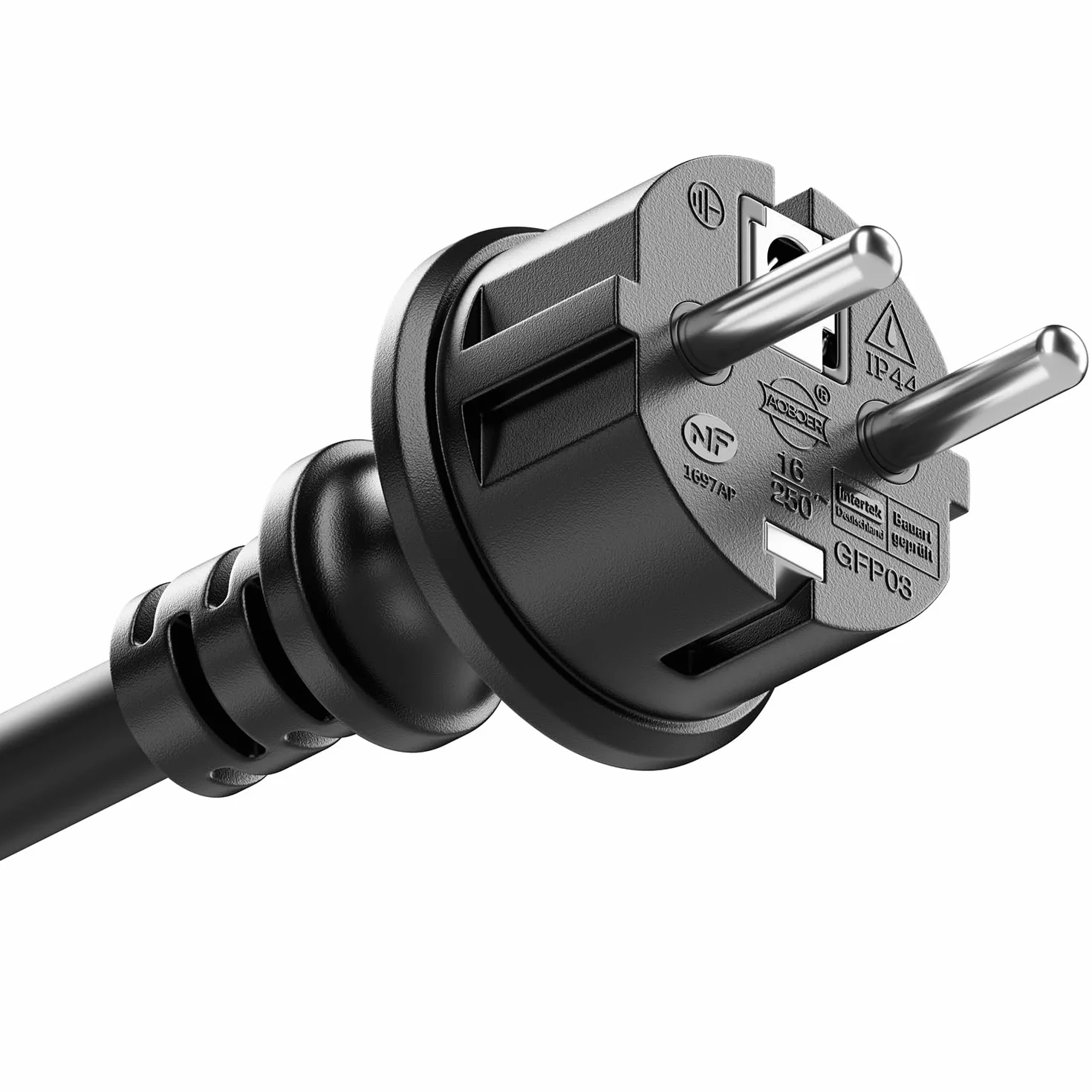 deleyCON Multiprise Extérieure 4 Prises IP44 5m Câble Interrupteur
