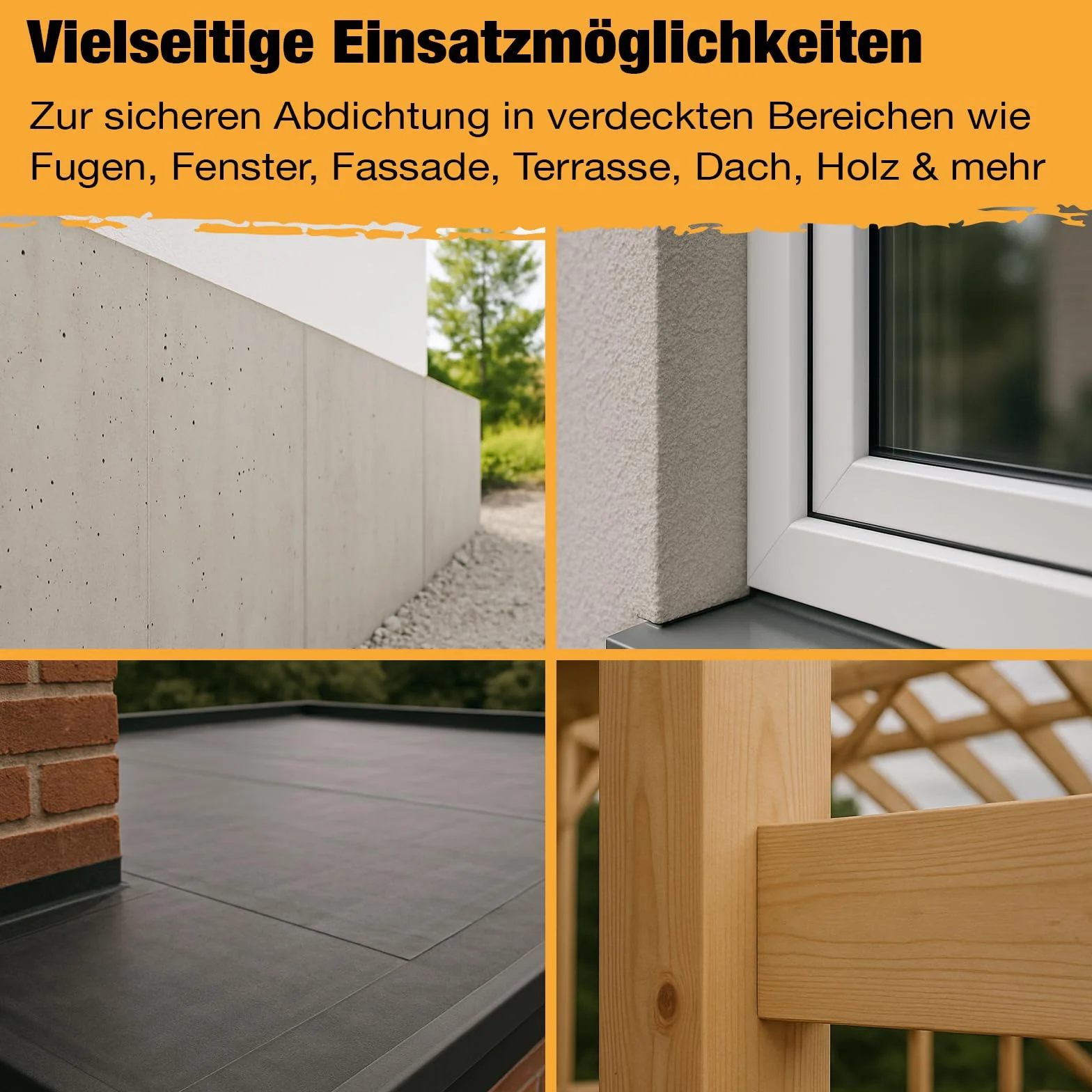 Bande de butyl EPDM autocollante 1,7 mm 10 cm x 5 m étanche résistant aux intempéries et UV