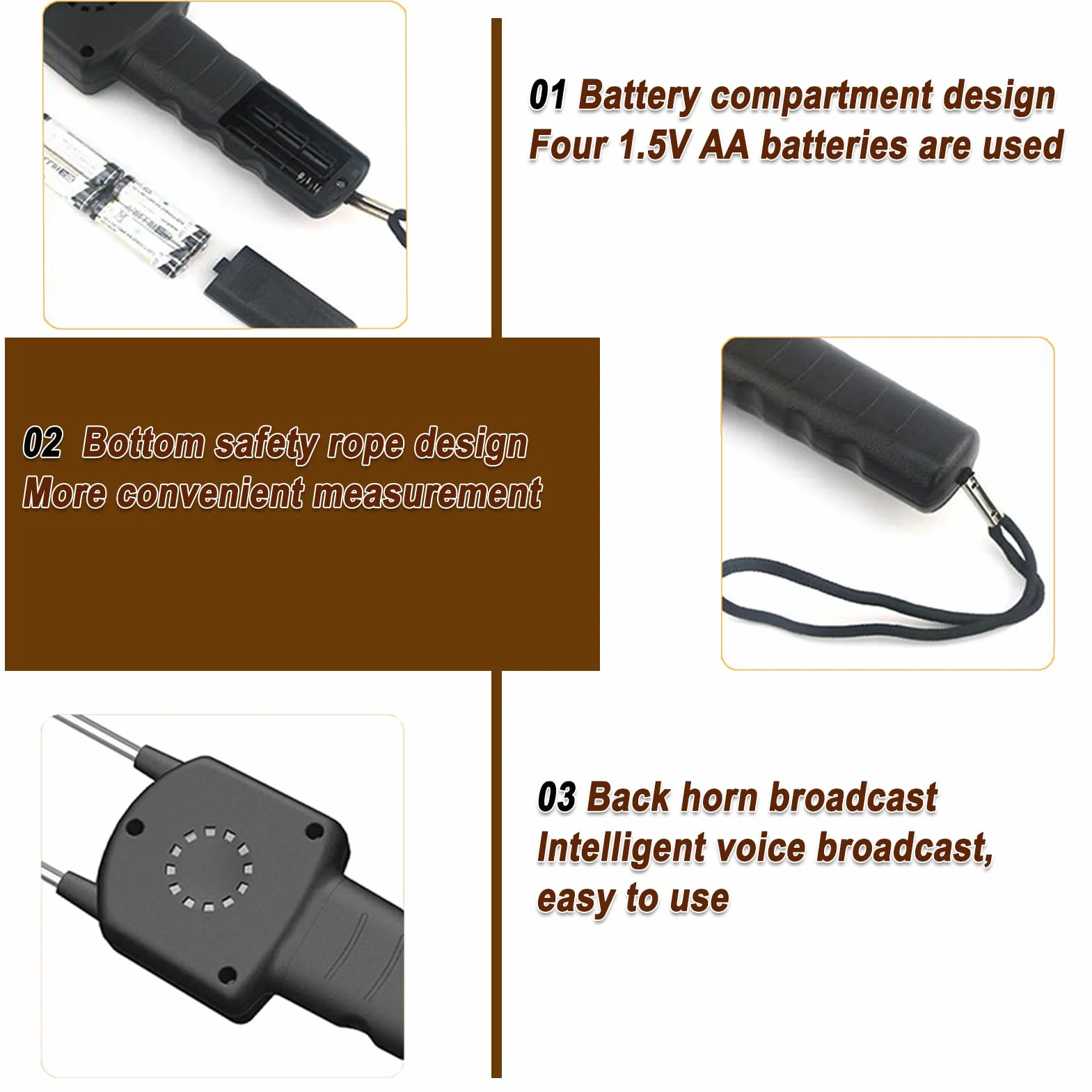 AR991 Humidimètre Numérique LCD pour Grain, Testeur d'Humidité Portable, Analyseur de Teneur en Eau avec Sonde