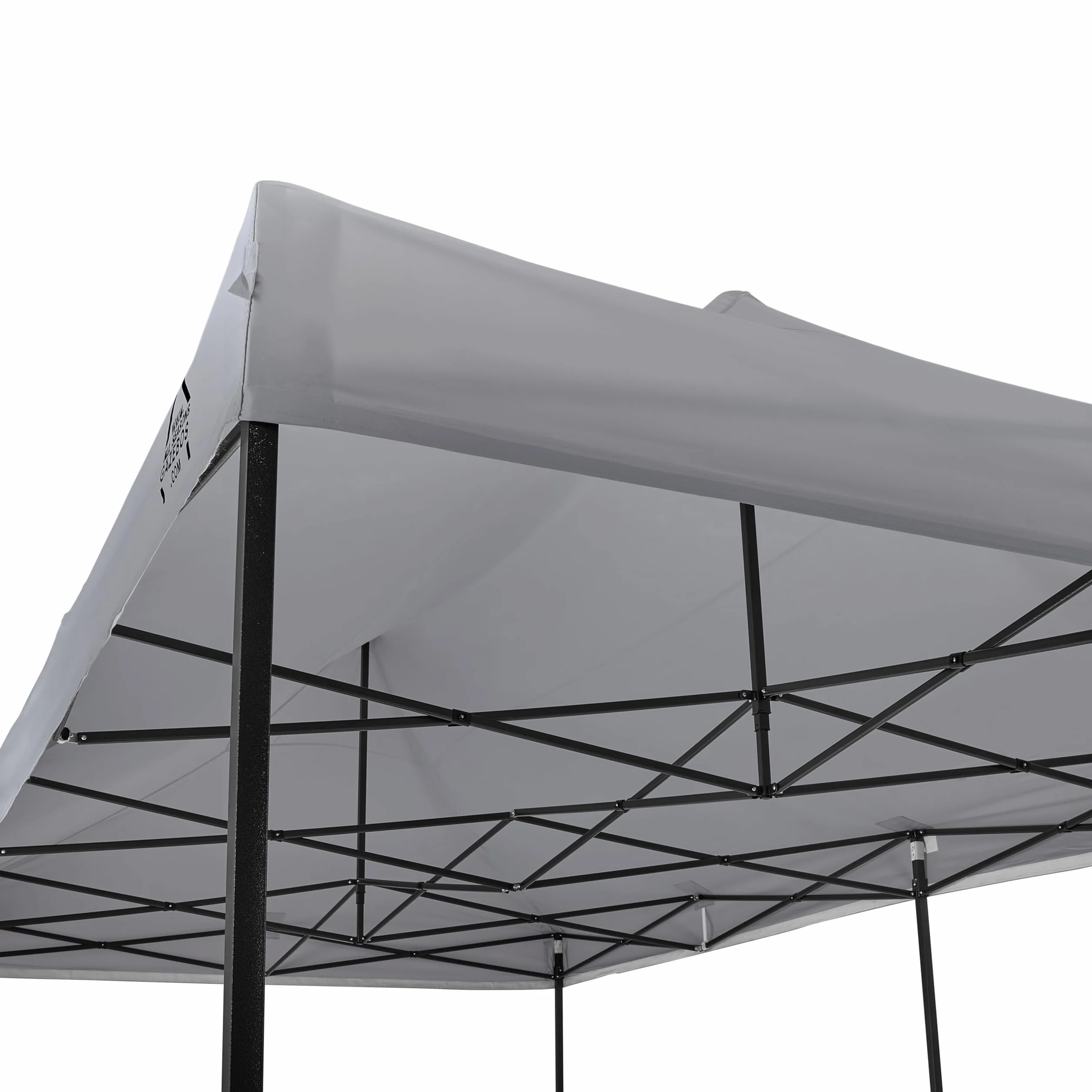 Tonnelle Pliante 3x6m avec Accessoires, Entièrement Étanche Gris Métallisé