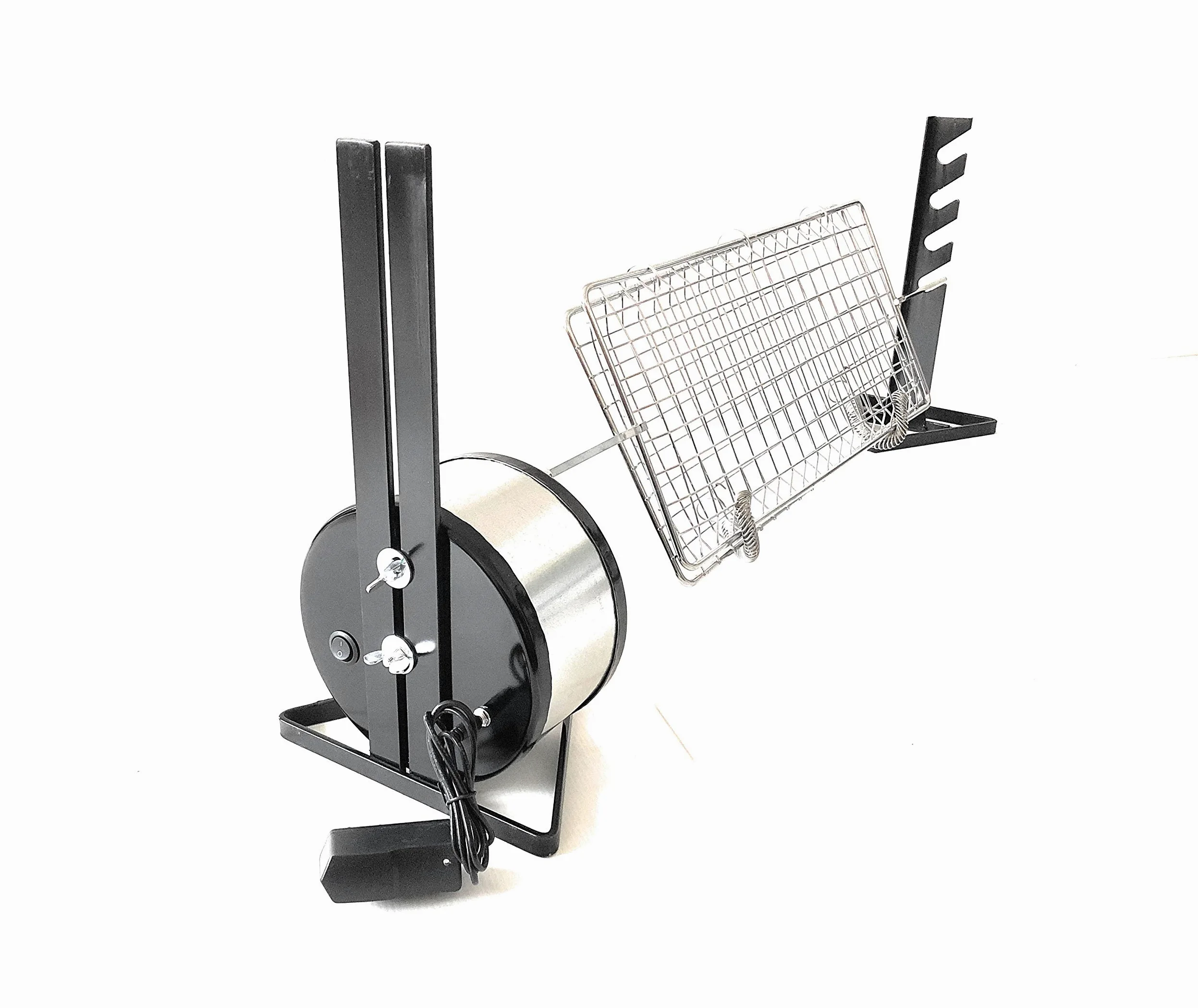Tournebroche électrique plus avec broche acier inoxydable Assiette Cm 95 Paire fermacarne inoxydable Grille Broche 50 x 22