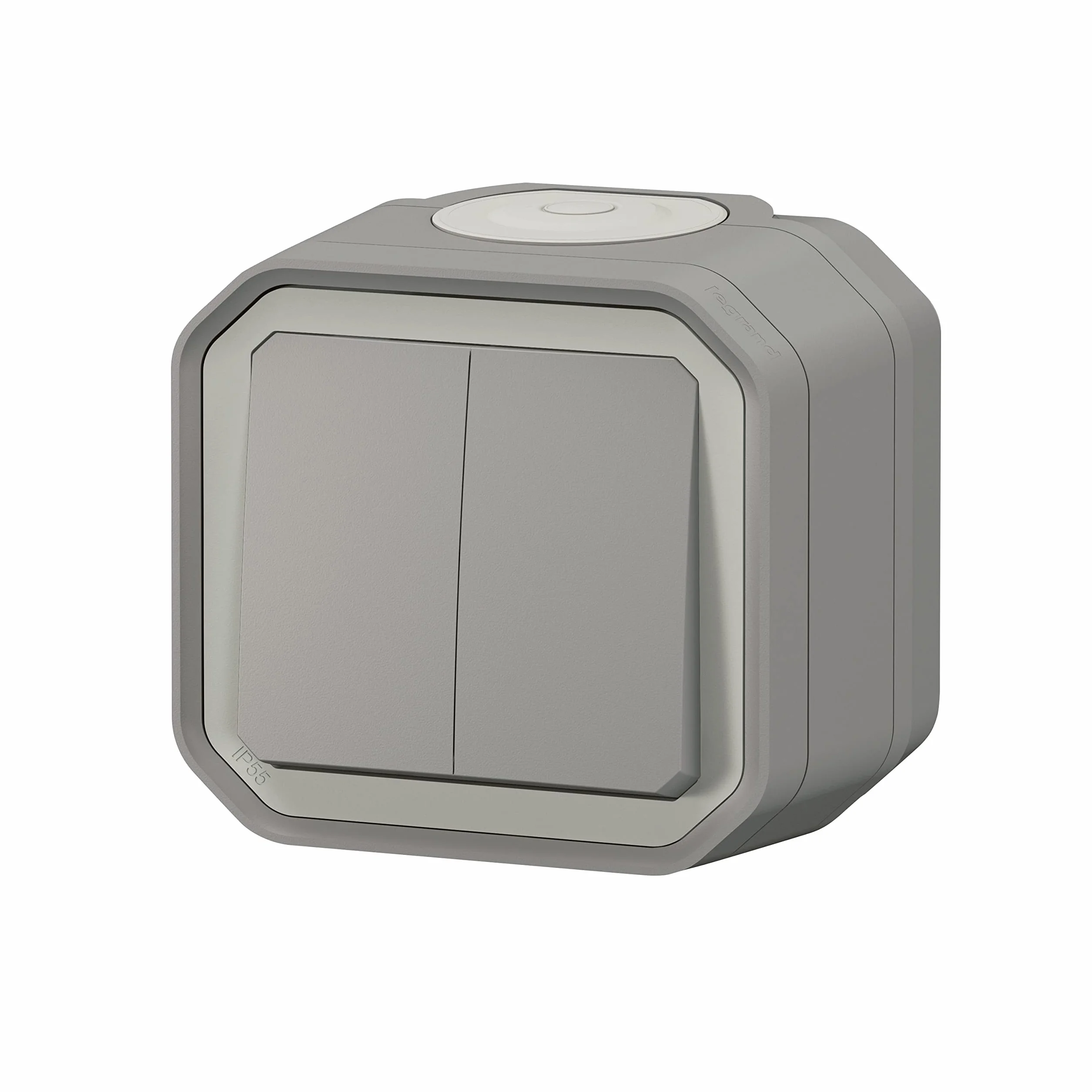 Legrand Plexo Double Interrupteur Va-Et-Vient Poussoir Étanche IP55 IK08 Saillie