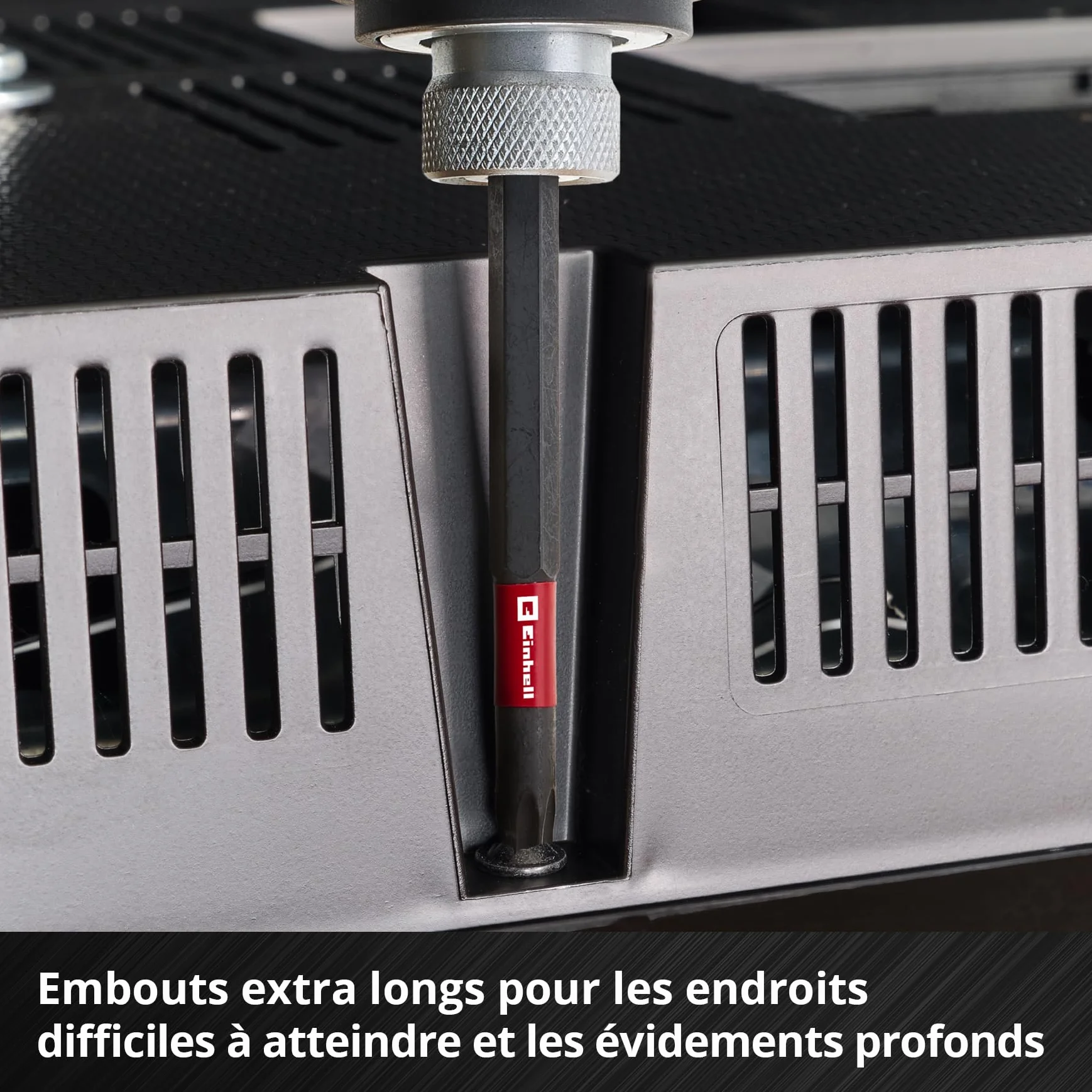 Einhell M-CASE 38 pièces impact-Bit Set 25 mm 50 mm 90 mm douilles 6 pans porte-embout 60 mm boîte rangement