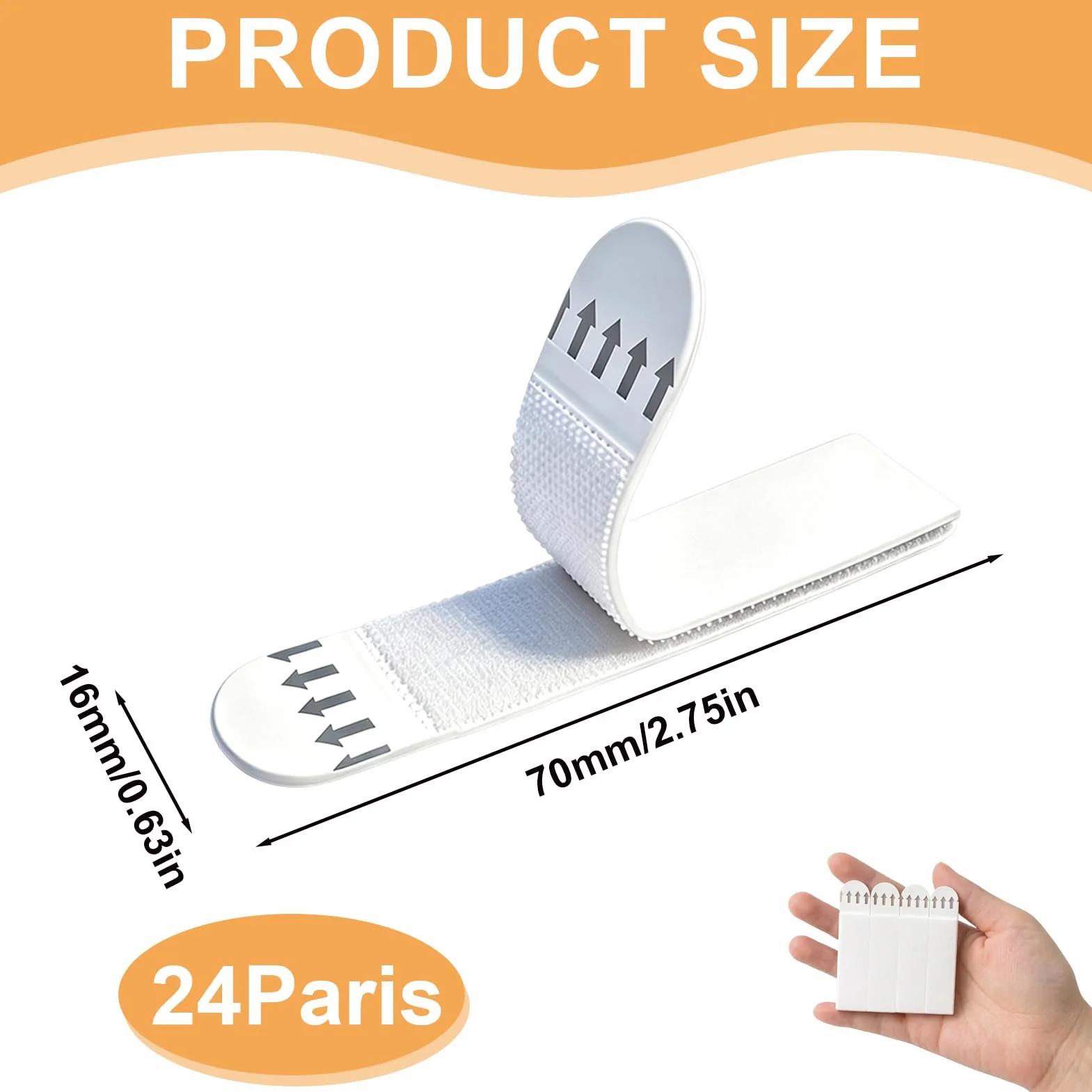 Languettes Accroche Tableaux, Fixation Sans Clou, Bandes Adhésives Double Face Amovibles, Retrait Propre