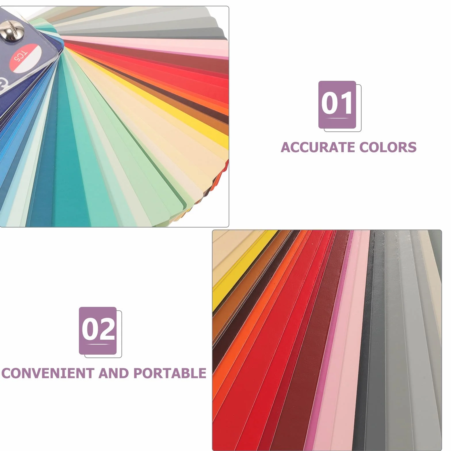 Nuancier Ral Portable en Papier et Plastique, Ensemble D'aquarelle pour Projets DIY et Peinture