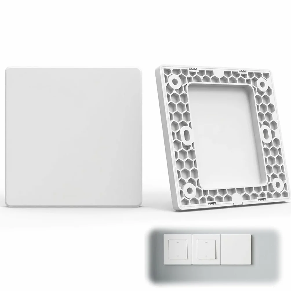 Lot De 2 Cache Prise Mural 86 Mm Plaques Vierges Avec Vis Cache Prise Électrique Interrupteur Mural Pour Trous Boîtiers Prises Plates Inutilisées