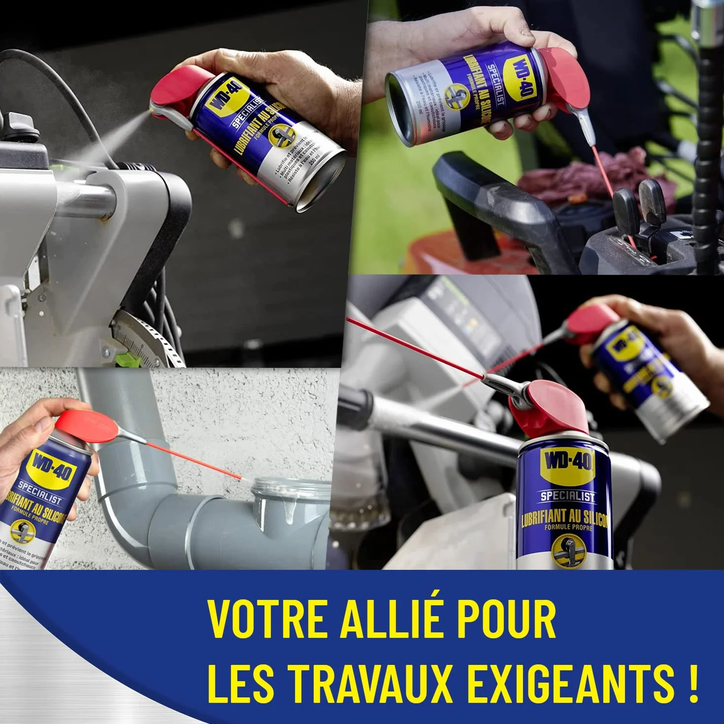 WD-40 Specialist Lubrifiant Au Silicone Spray Double Position 250 ML
