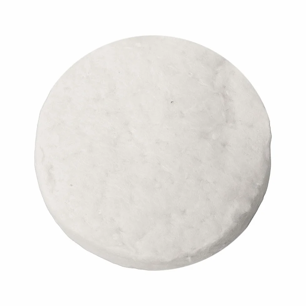 Mèches circulaires en laine pour cheminées de table, 6,1 x 1 cm, blanc, résistantes à la chaleur