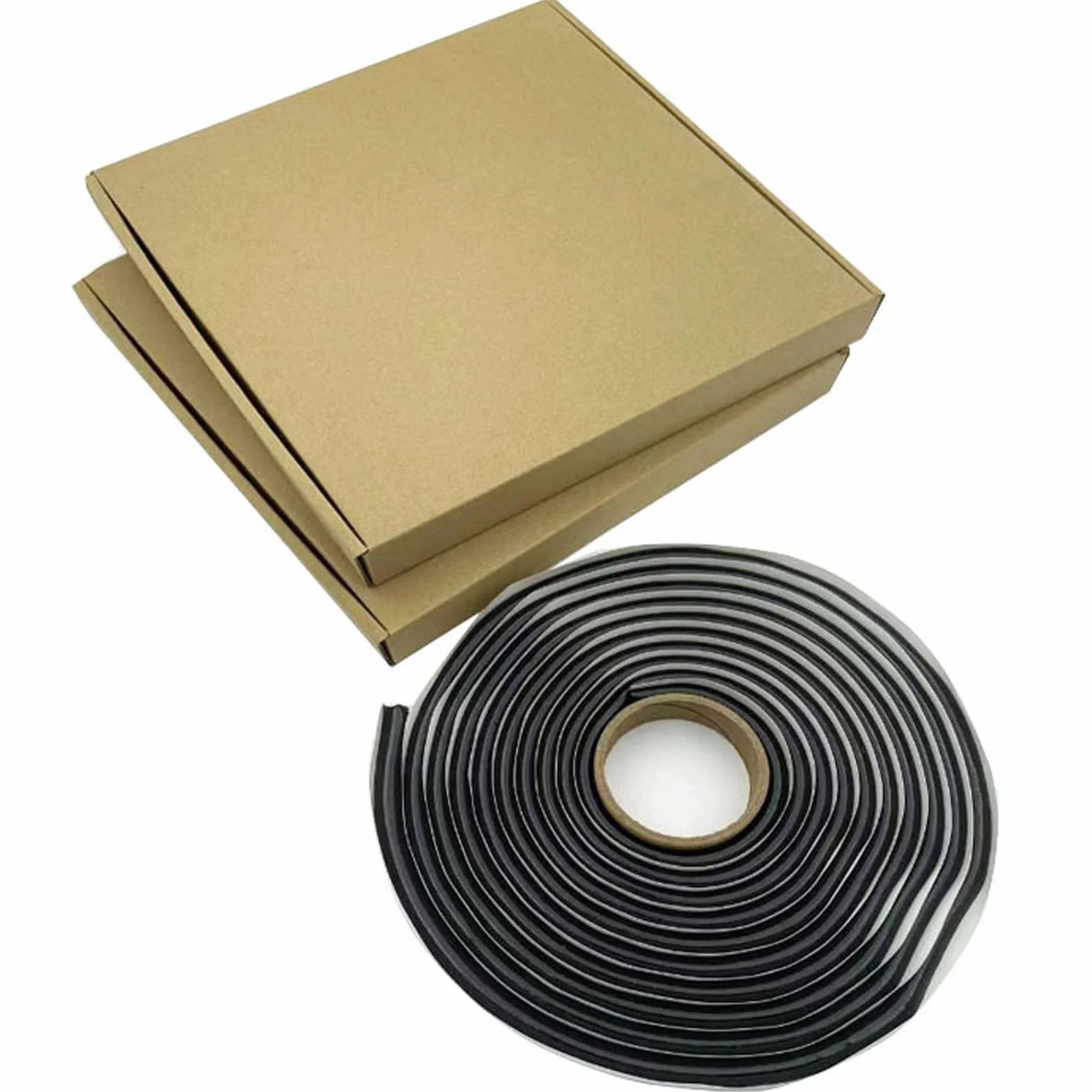 Amazleer Ruban Butyle Joint Mastic d'Etanchéité en Cordon Préformé, 9mm x 4m, Noir