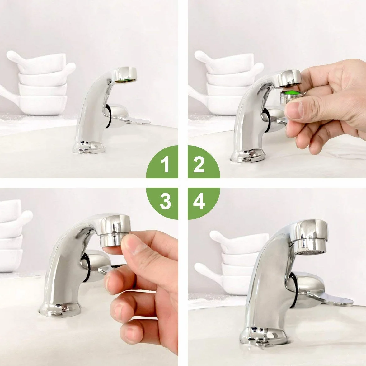 Gebildet 20pcs Mousseur Robinet Economiseur d'Eau M24 Brise Jet Cuisine Salle de Bain