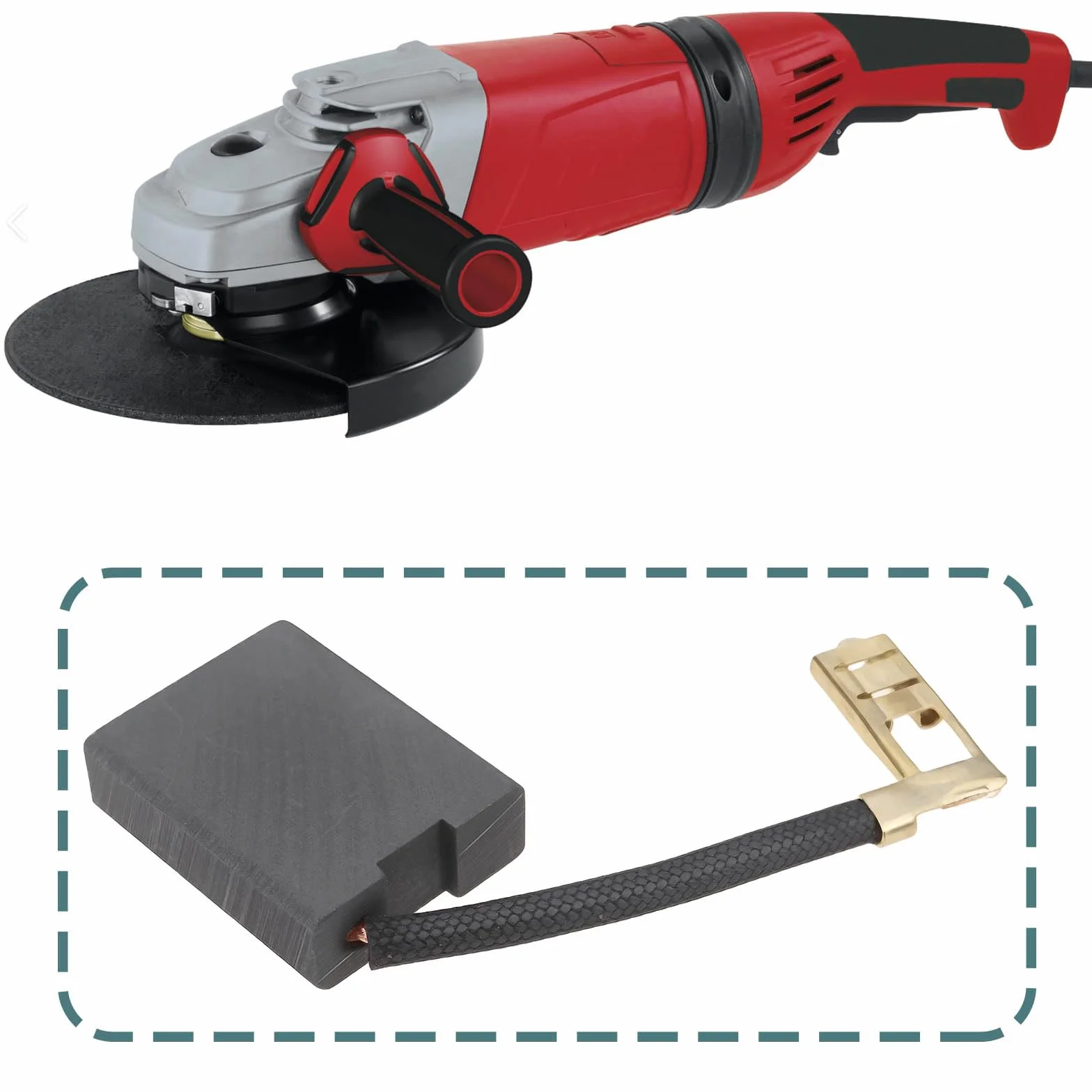 EMSea Balais de Charbon 6x16x20 mm Compatible Milwaukee AG22-230 AGV22-230 AGV22-230DMS AGV22-180E AG 22-18