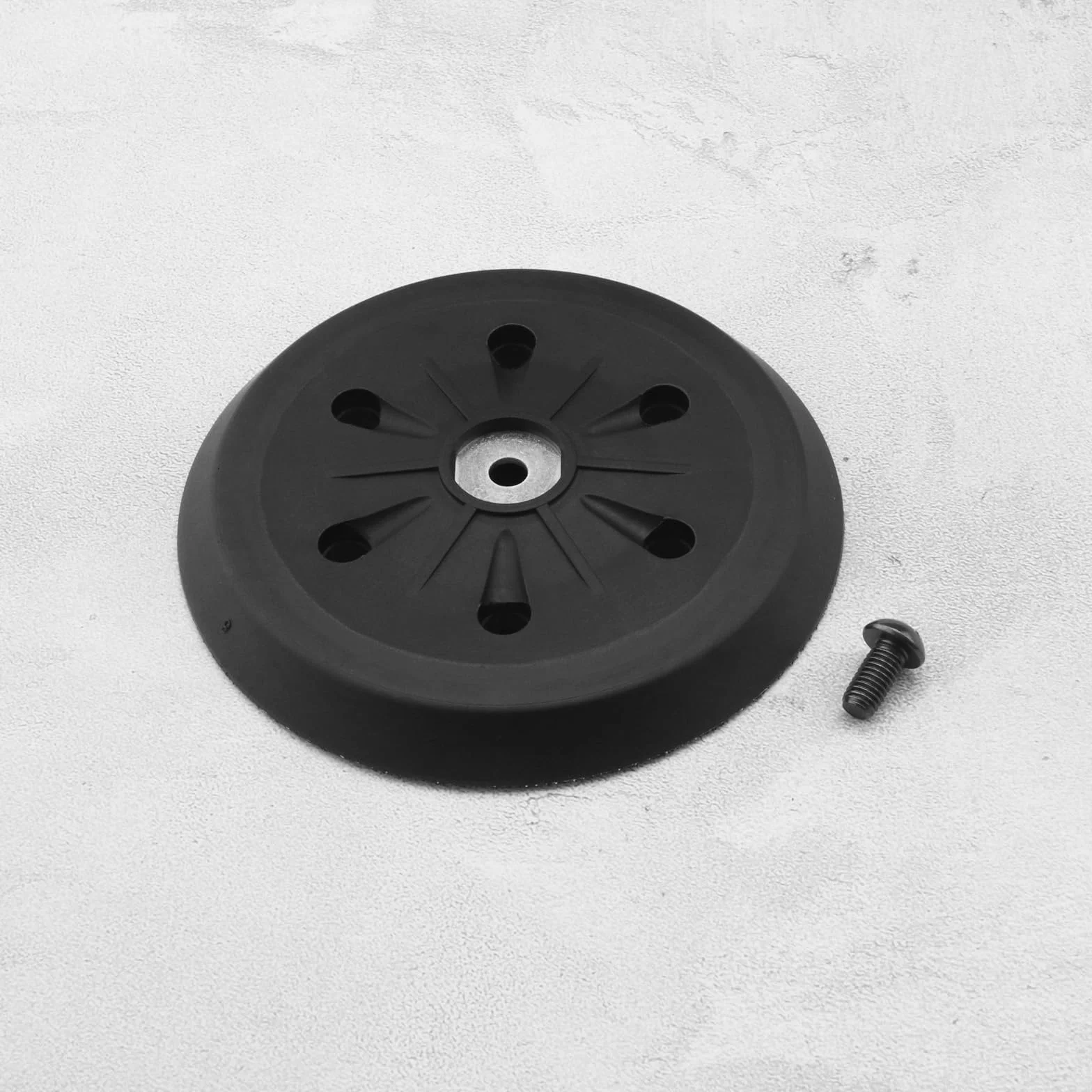 Crochet et Boucle Support Pad 150mm 6 trous Compatible avec Ponceuse DeWalt D26410 Metabo SX E 425 XL SX E 450 Duo SXE 450 TurboTec