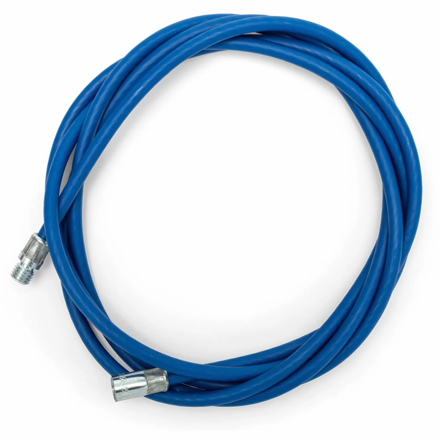 Rallonge pour ramonage de poêle à pellets 3 m Acier revêtu bleu flexible Accessoire conduit de fumée