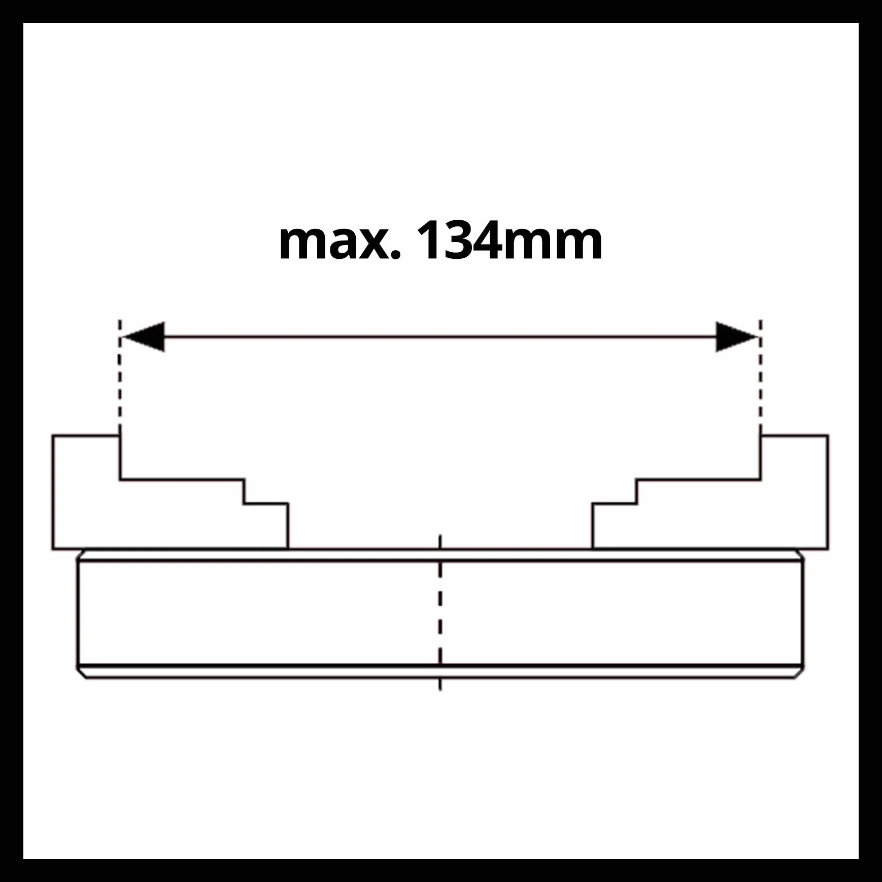 kwb by Einhell Mandrin à quatre mors pour tours à bois Ø 18-134 mm filetage M18 TC-WW 1000