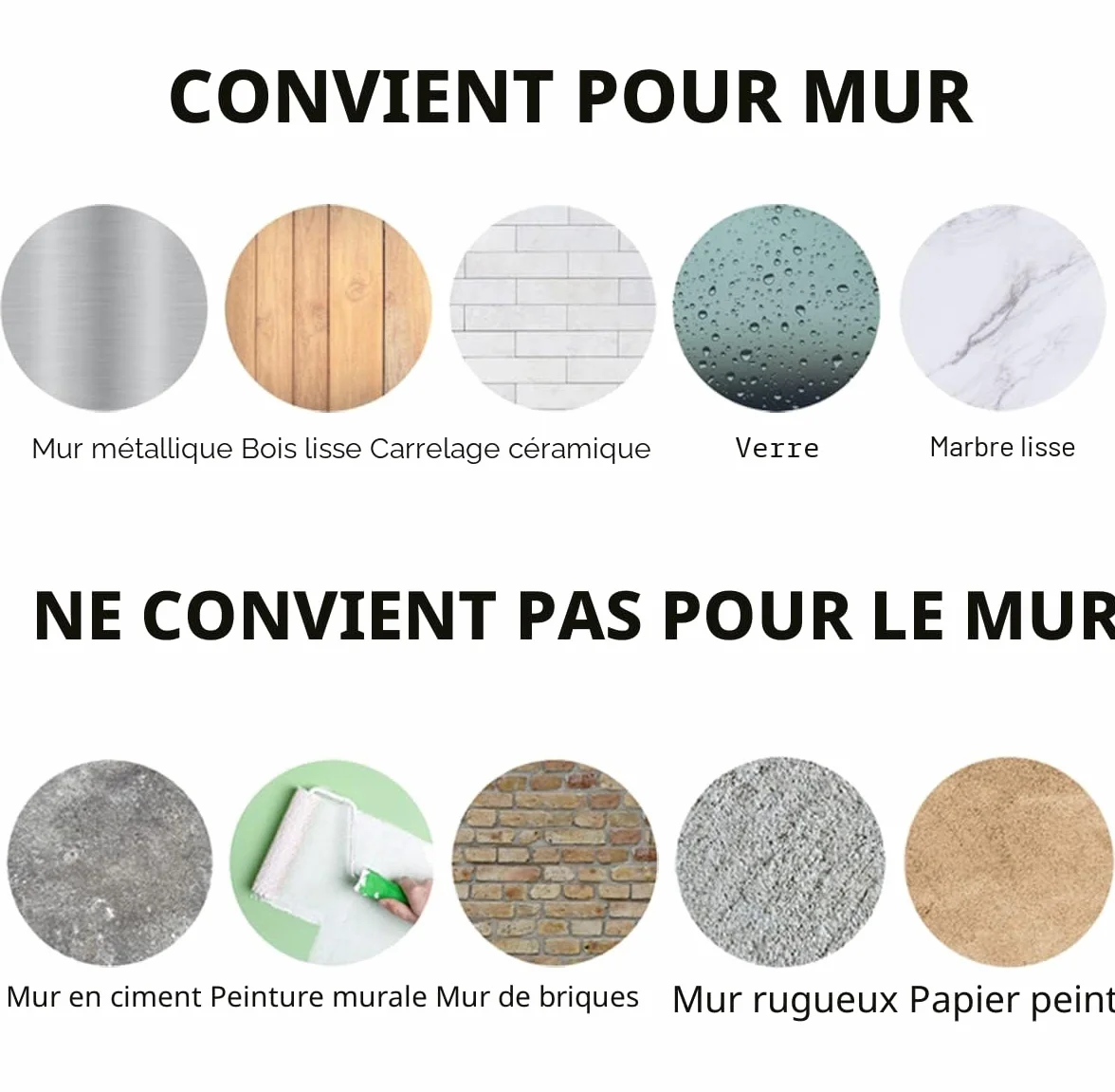 Crochet Adhésif Mural 2 Pièces Acier Inoxydable 304 Sans Percage Salle De Bain Cuisine Noir
