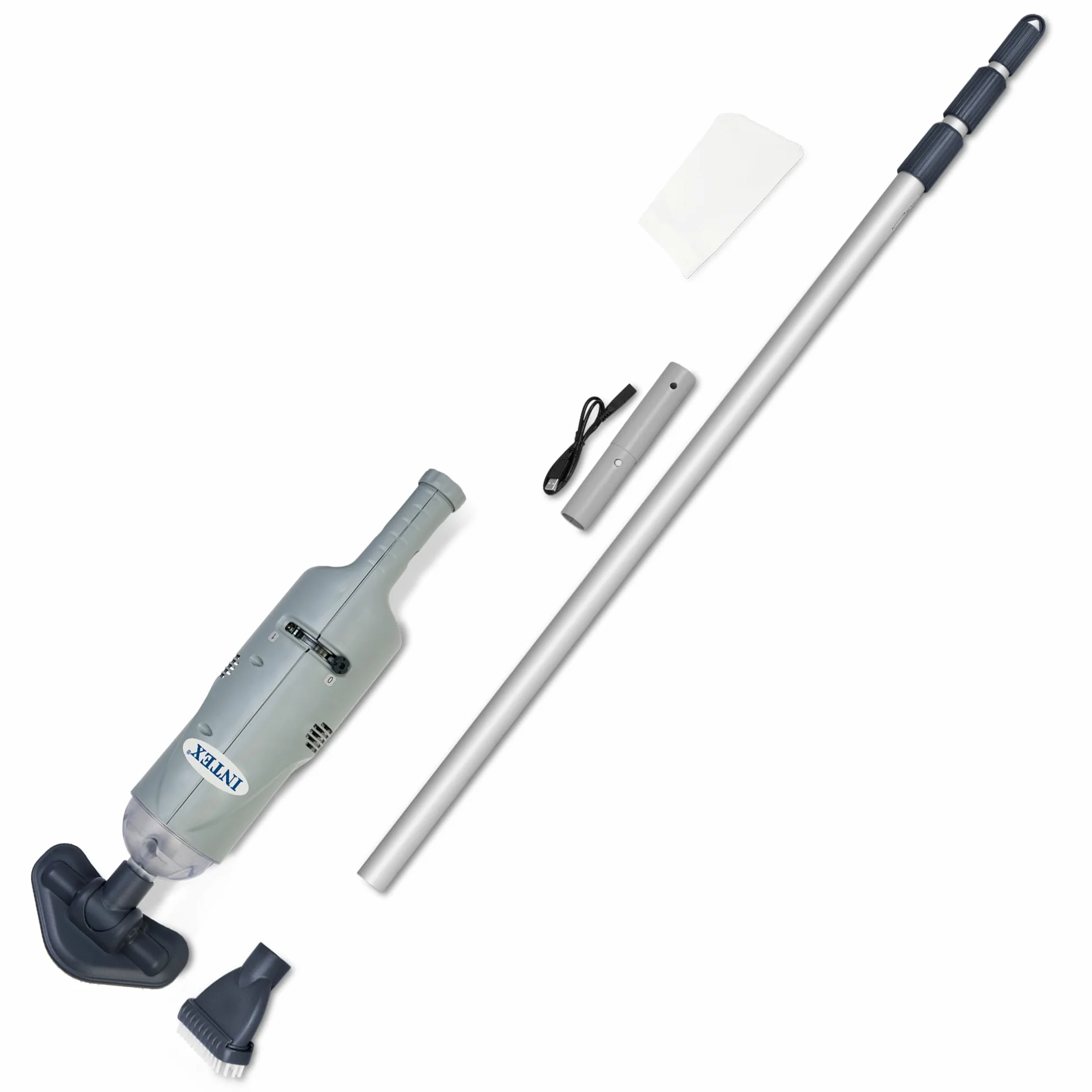 Intex 28620EP Aspirateur de piscine à main rechargeable Gris