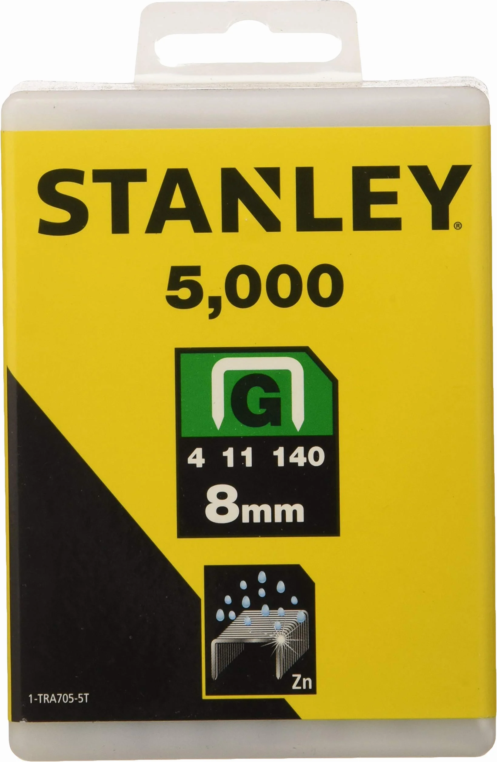 Stanley Lot de 5000 Agrafes de Type G 8 mm pour Marteau Agrafeur Fatmax