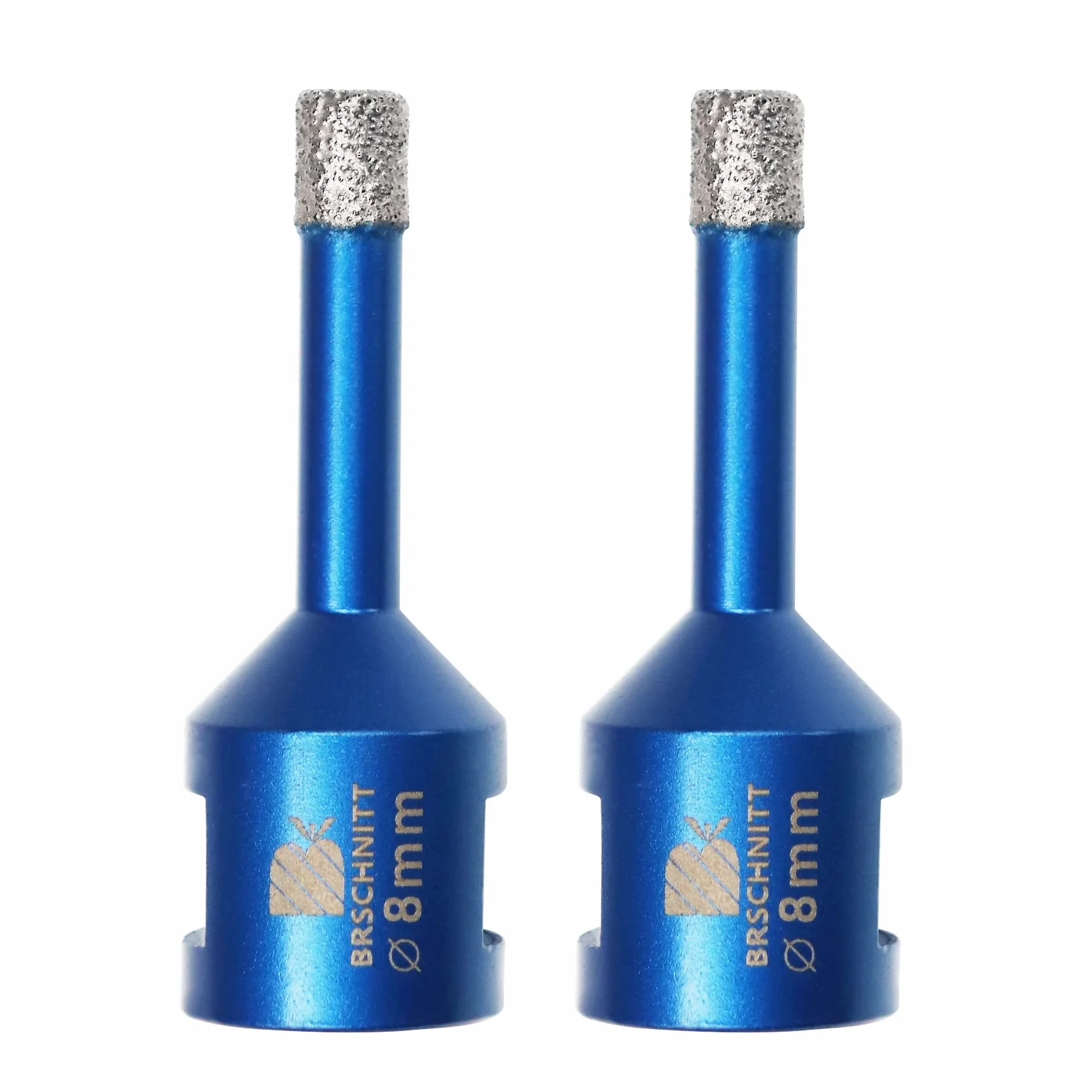 Forets Carrelage Diamant 8mm M14 BRSCHNITT 2 pièces Brasé Sous Vide pour Perçage Porcelaine Granit Marbre