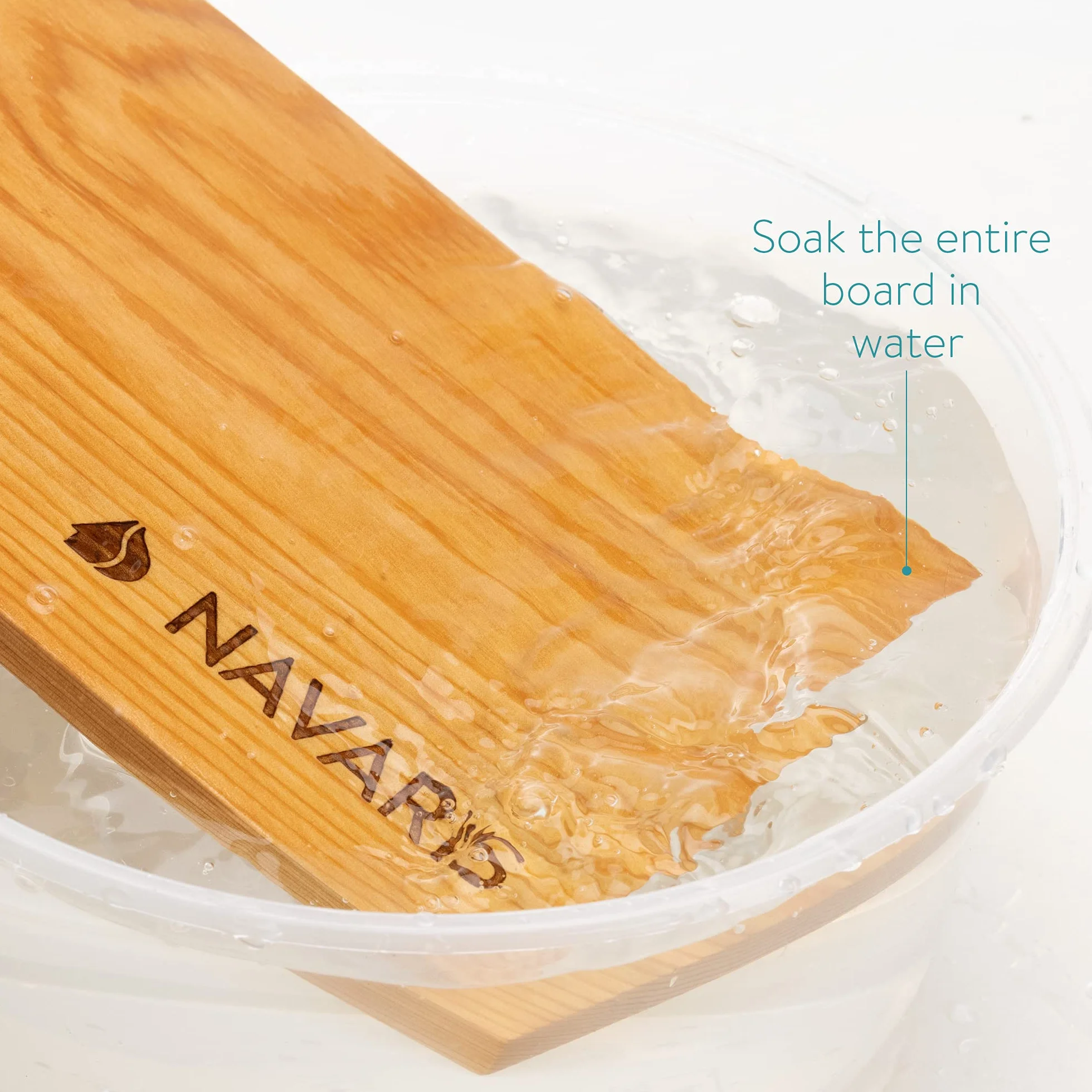 Navaris Planche à Griller Barbecue - Lot 6X Planche à Fumer en Bois de cèdre pour Grill Barbecue Charbon et électrique - Poisson volaille Viande