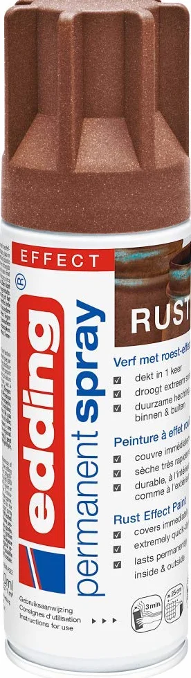 edding 5200 permanent spray rust effect matt 200 ml acrylic paint aerosol spray