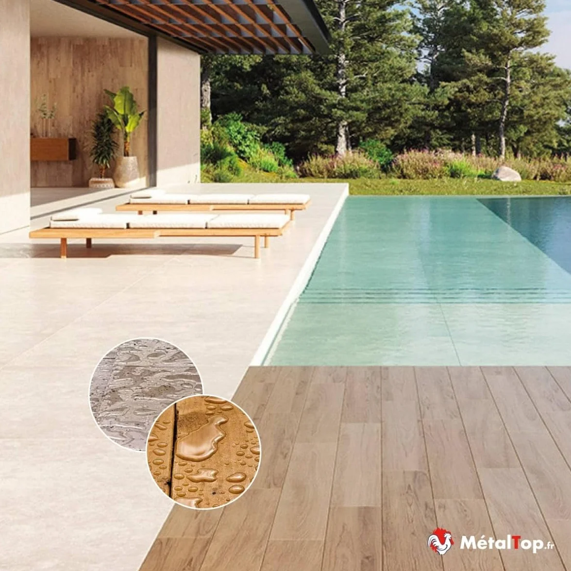 Métaltop Hydrofuge Margelle De Piscine 5 L Haute Protection Invisible Pierre Béton Terre Cuite
