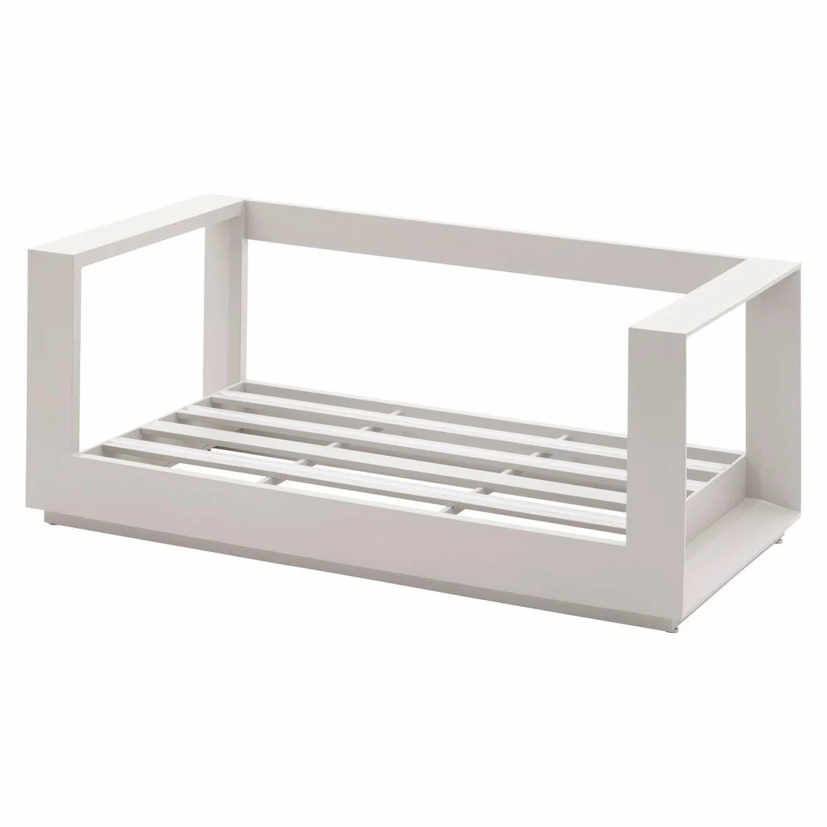 Hespéride - Canapé de Jardin Allure Avoine Beige 2 Places Anti-Rouille Coussins Déhoussables Tissu Déperlant Mobilier d'Aménagement Terrasse Balcon