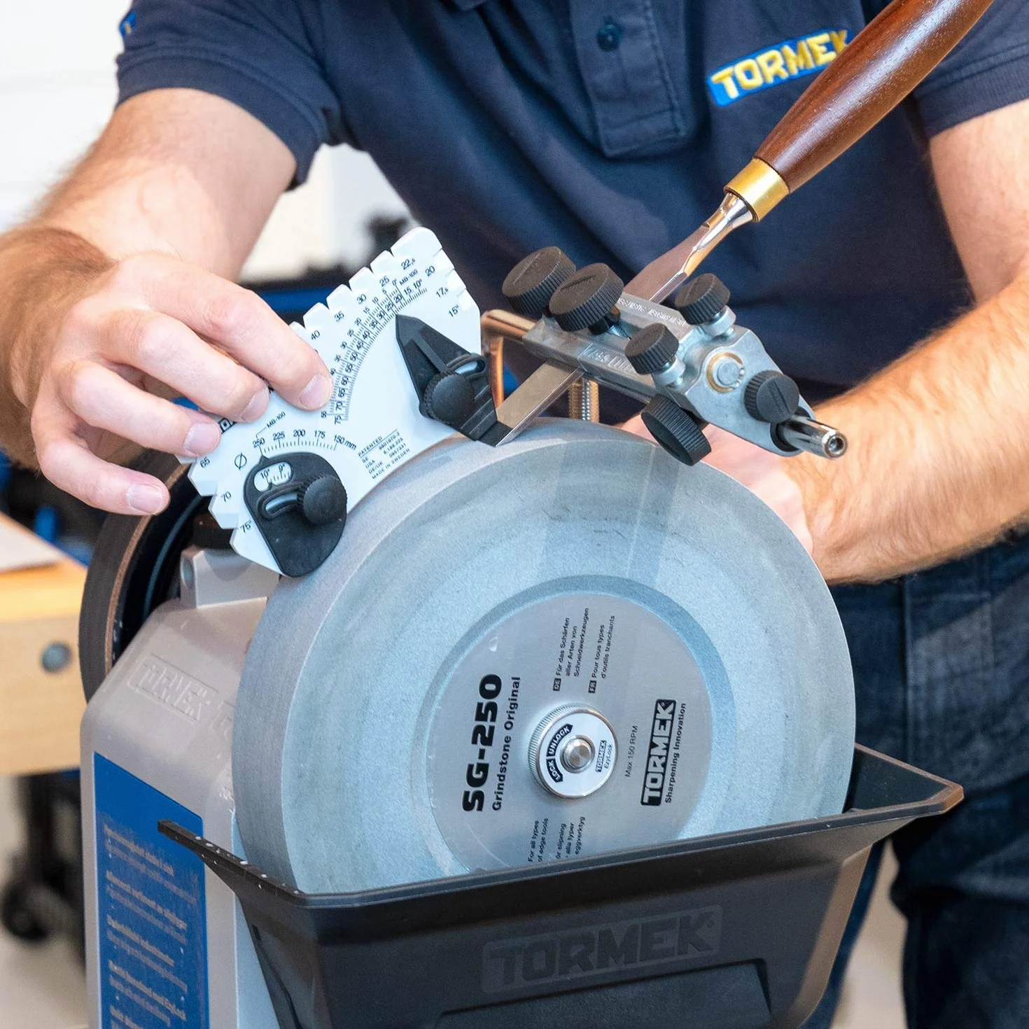 Tormek SE-77 Dispositif pour tranchants droits fers de rabot