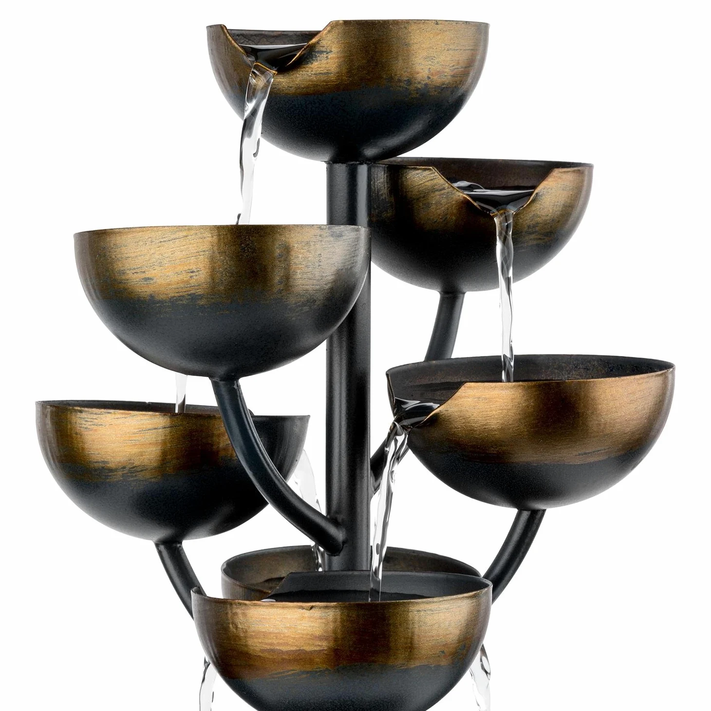 blumfeldt Joshua Tree Fontaine de Jardin à Jet d'eau (Pompe de 7 W, câble de 10 m, Convient à Une Utilisation en intérieur ou en extérieur, Circulation constante d'eau)