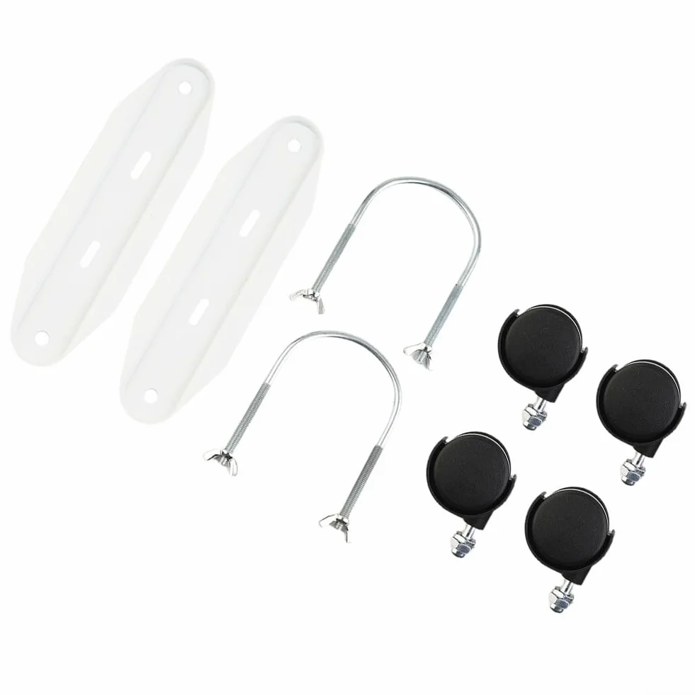 Lot de 2 supports de radiateur en acier au carbone avec roues pivotantes à 360°, support de chauffage électrique mobile