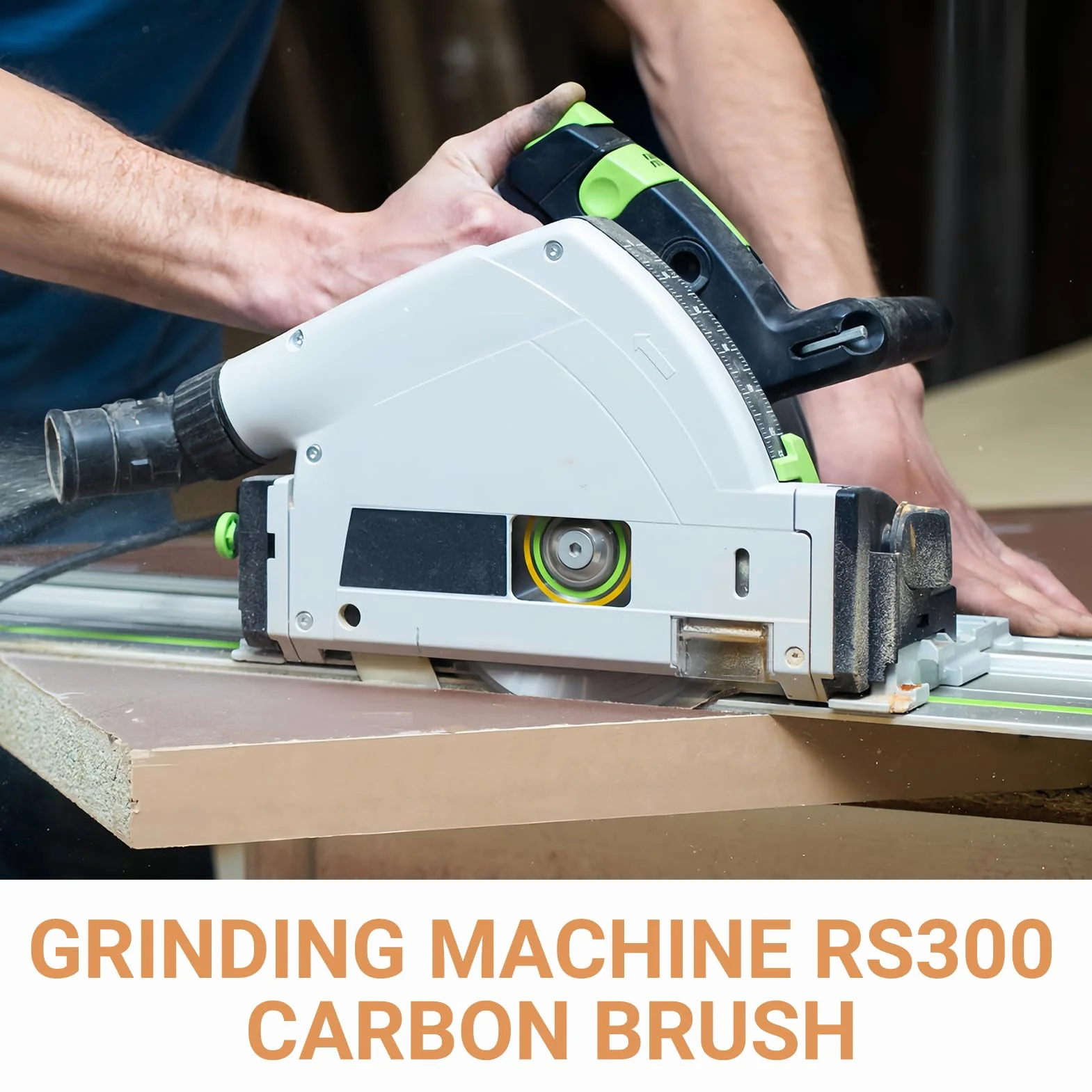 Balais de carbone compatibles Festool TS55 TS75 6 x 11 x 16,5 mm connexion métal (2 pièces)