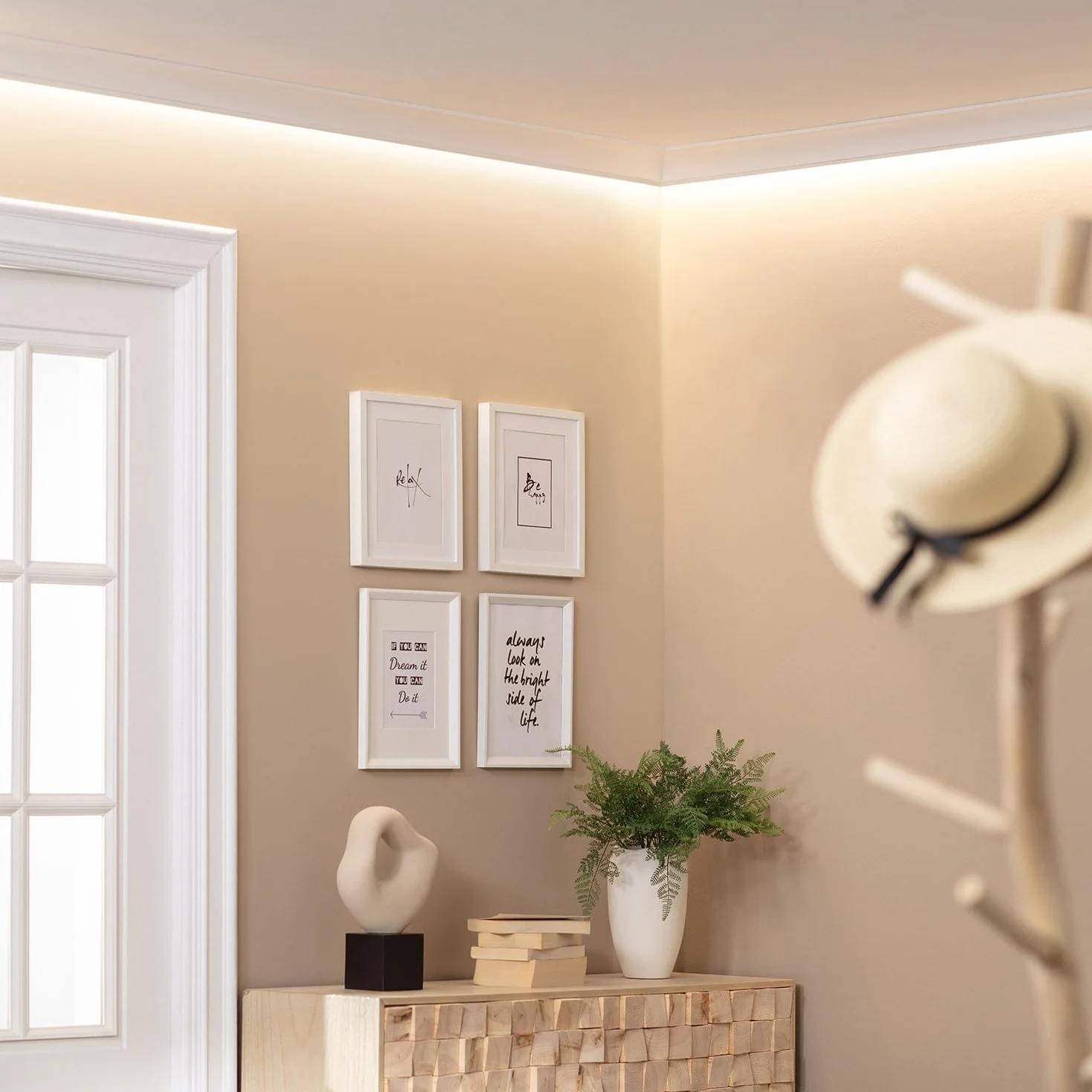 LEDKIA LIGHTING Moulure Arc 2m Ruban LED Blanc