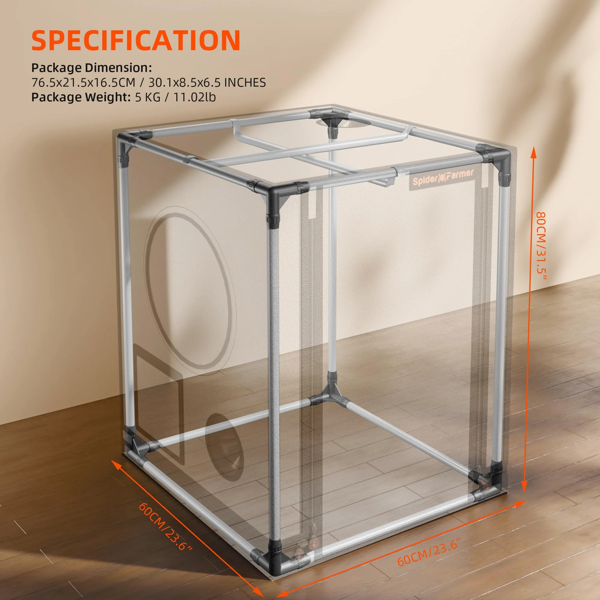 Spider Farmer Tente de culture Pro Series 60 x 60 x 80 cm