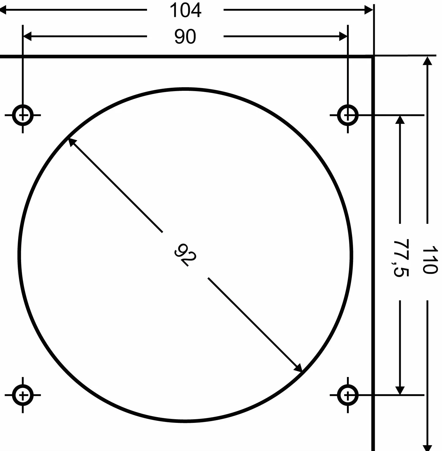 Schwabe Prise CEE 230V 16A 3 Broches IP44 Blanc