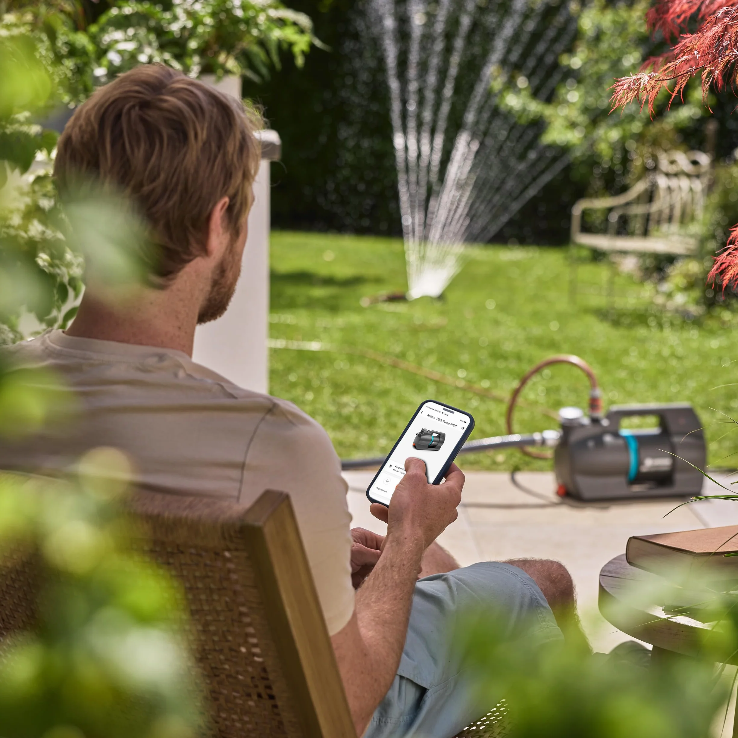 Gardena Pompe automatique 5000 SilentComfort 36% consommation d'énergie en moins Technologie silencieuse 9072-20