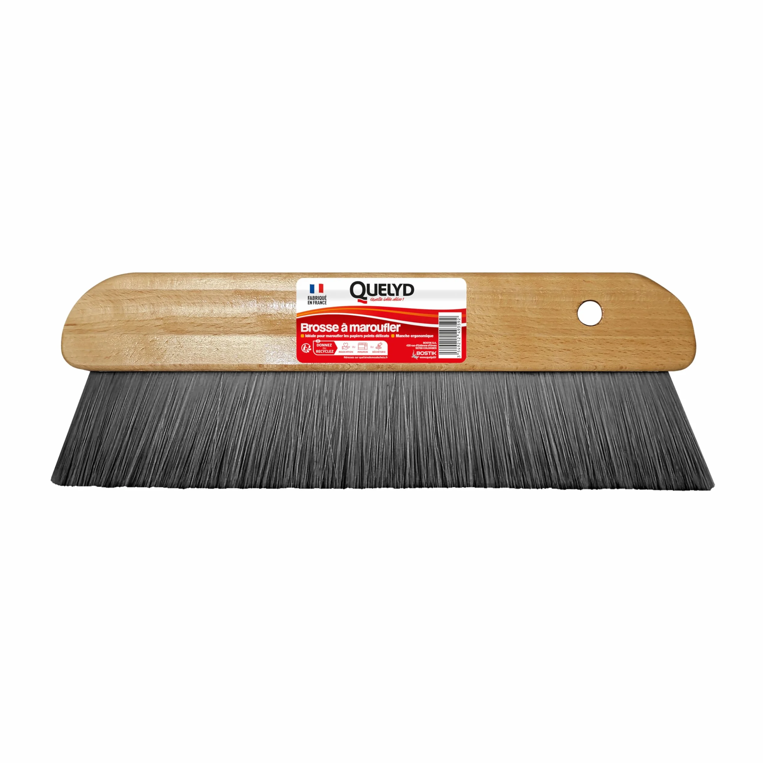 Quelyd Brosse A Maroufler Fibres Naturelles Souples Pose Papiers Peints Revêtements Muraux