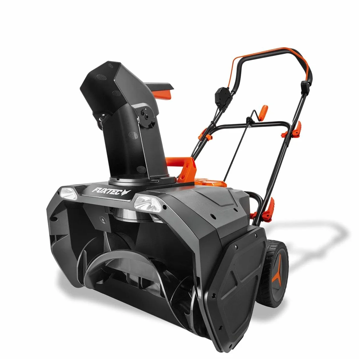 FUXTEC Fraise à neige sans fil 40V FX-E2SFSET, chasse-neige batterie Li-Ion 51 cm, portée 6 m, LED