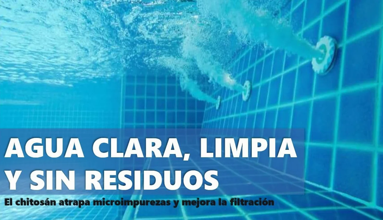 Floculant naturel piscine 5 l avec chitosan, clarifiant biodégradable, élimine la turbidité et les déchets organiques, eau cristalline sans produits chimiques, améliore la filtration