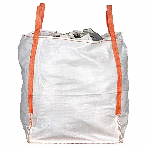 Lot de 5 sacs Big Bag 1500 kg 90x90x110 cm avec jupe de fermeture et goulotte de déchargement