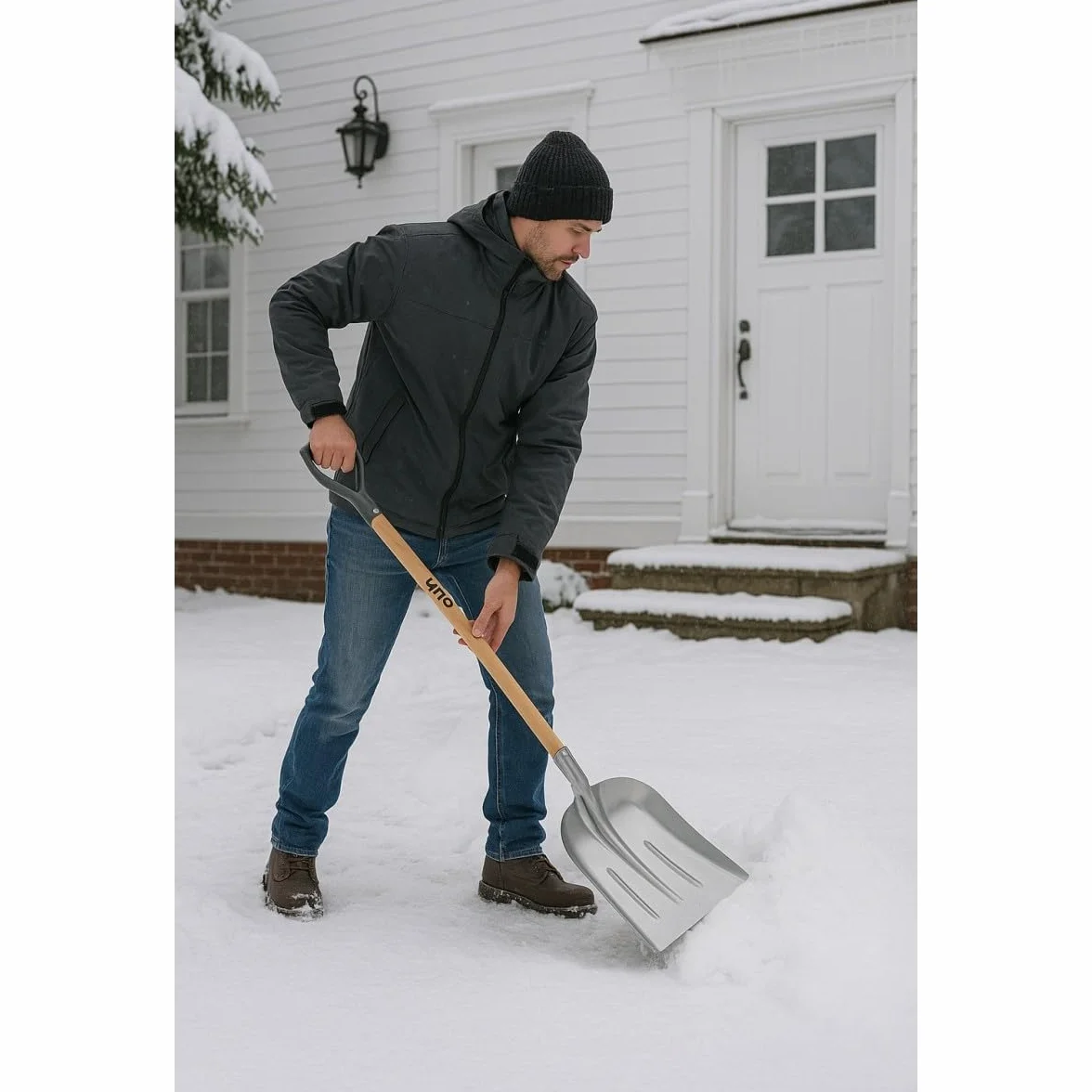 Pelle à Neige Aluminium 101 cm Poignée en Y Légère Robuste