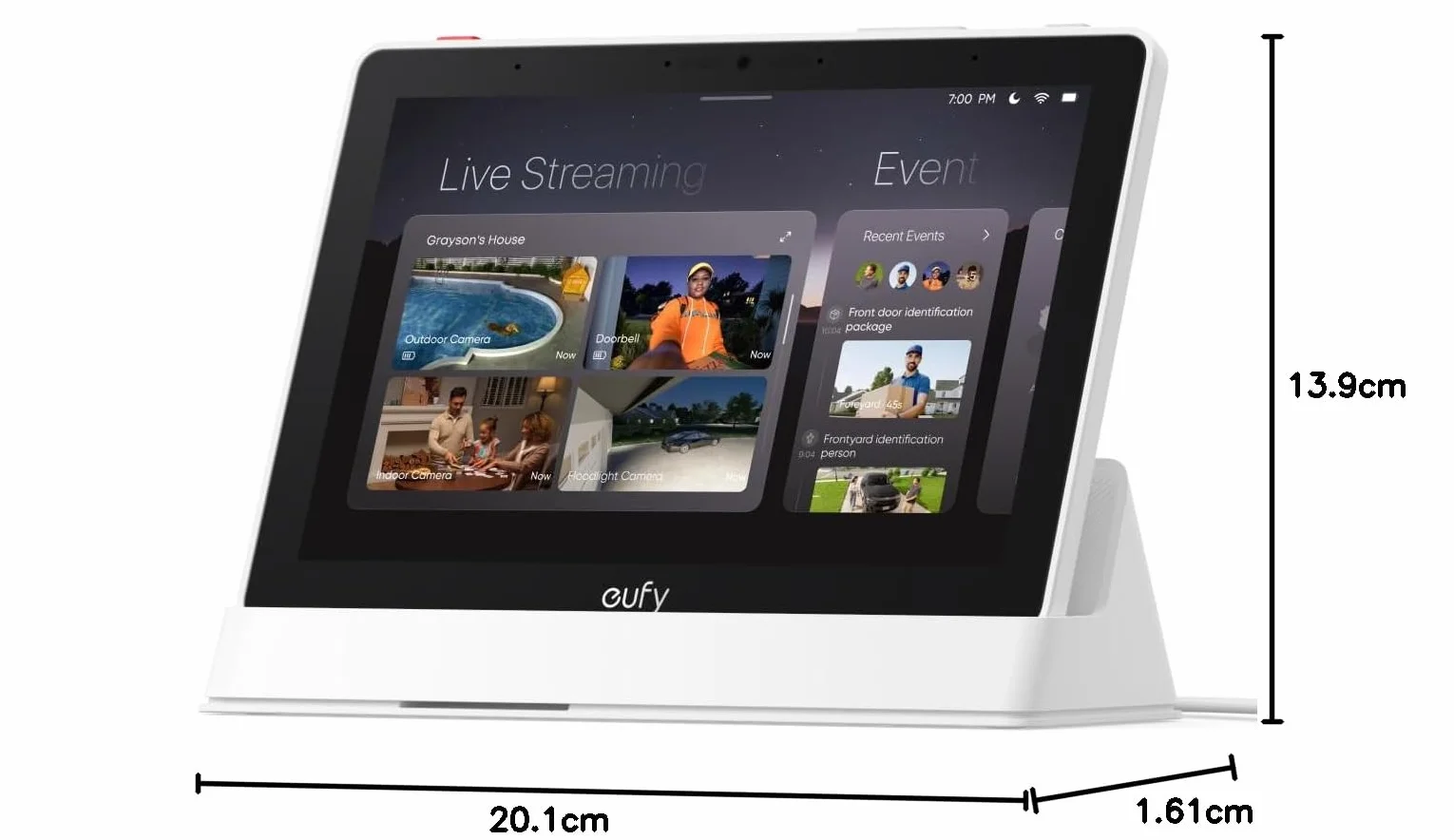 eufy Smart Display E10 Edge Security Center Stockage Local 16 To Cryptage Militaire