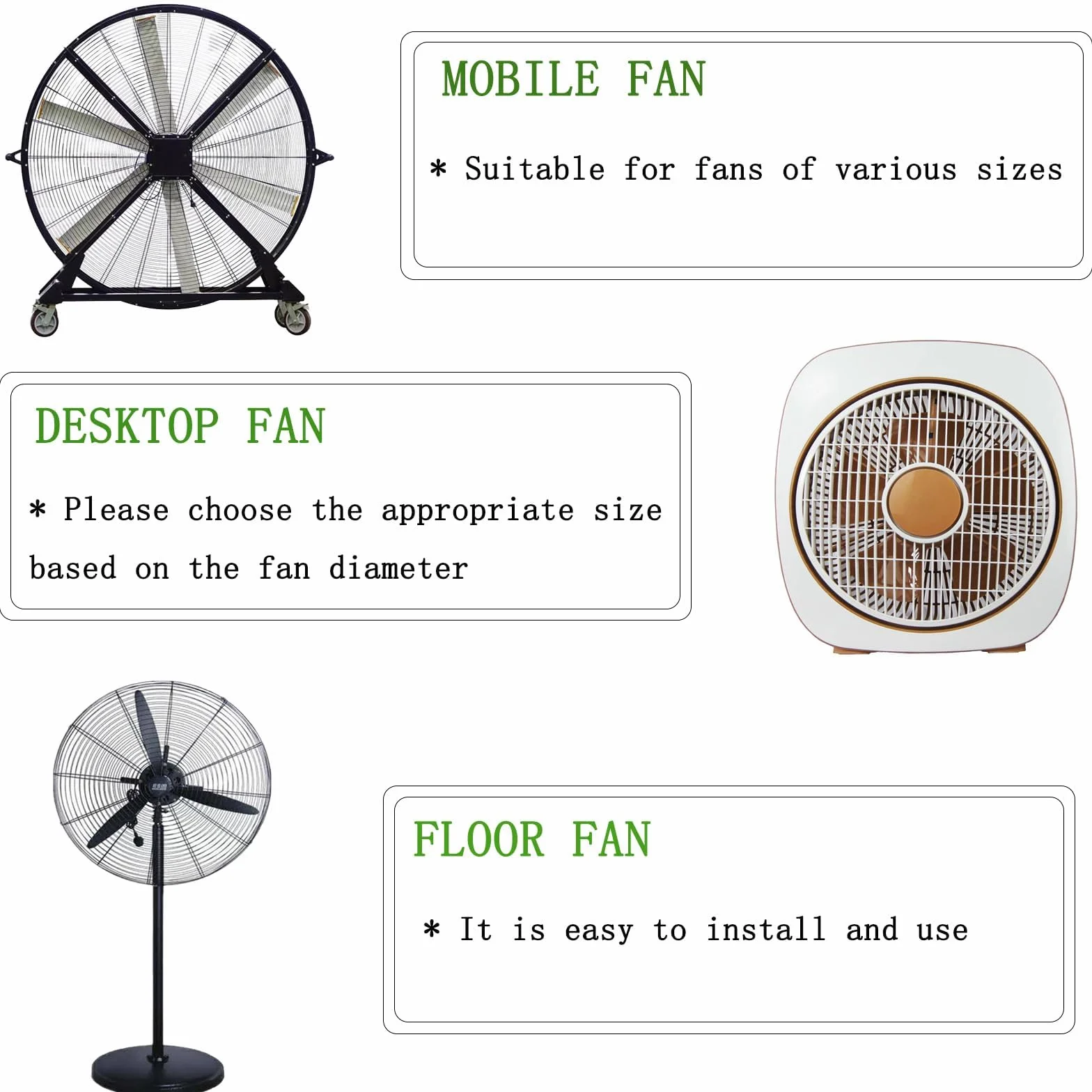 Ventilateur de brumisation extérieur 50,8 cm avec tube 20 m et 4 buses laiton pour barbecue