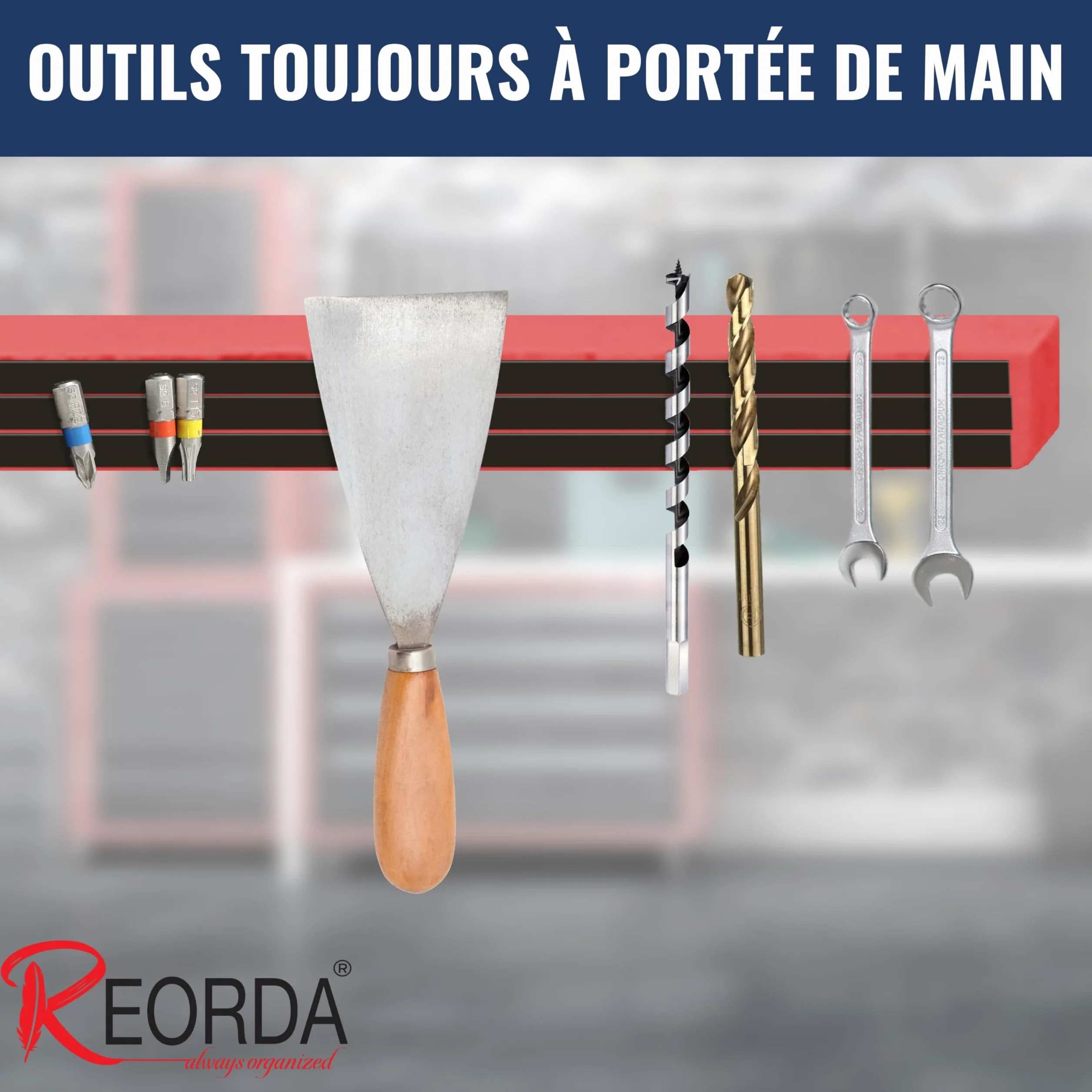 REORDA® Bande Magnétique Puissante Autocollant avec Adhésif Puissant Force Magnétique Optimisée