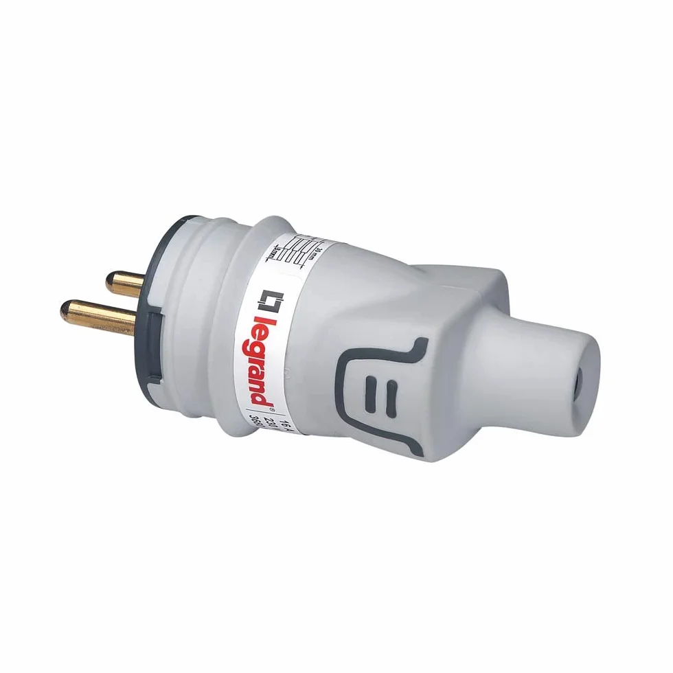 Legrand Fiche mâle avec terre Plexo IP44 gris