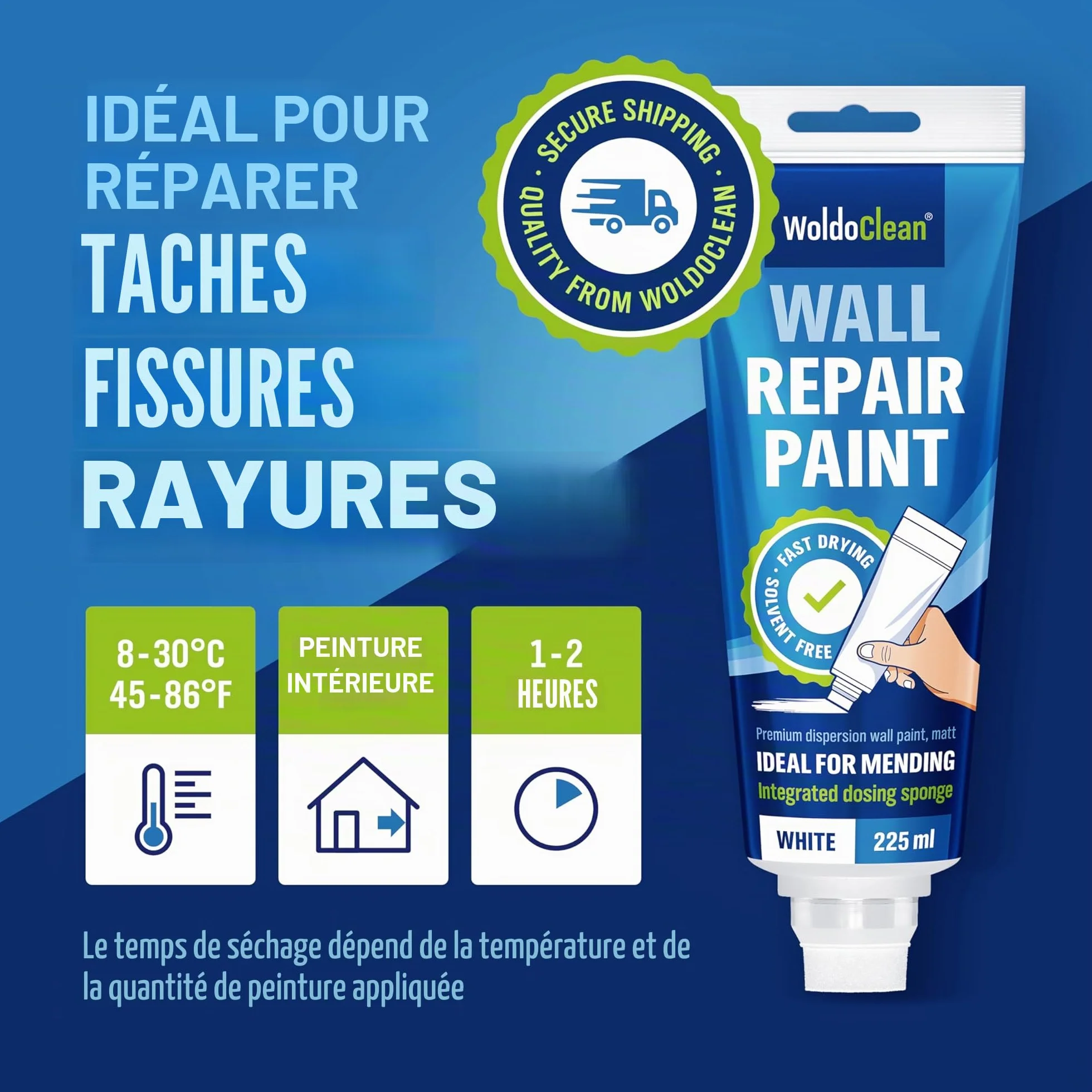 Peinture de retouche pour intérieur 225ml
