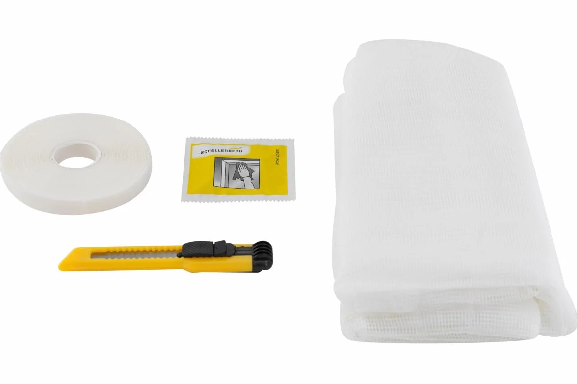 Schellenberg 50714 Moustiquaire fenêtre recoupable 130 x 150 cm Blanc
