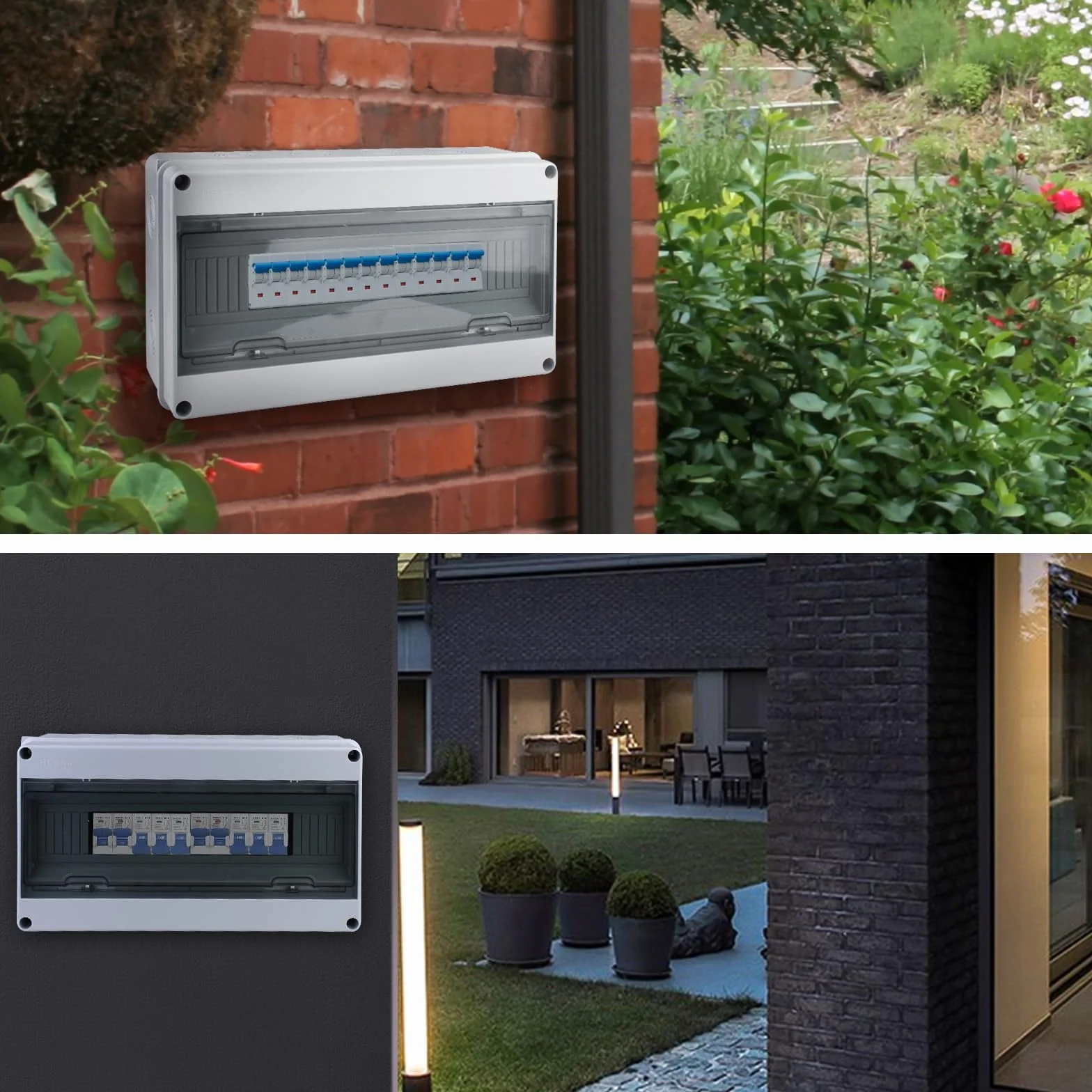 Tableau de distribution électrique IP65 18 modules HOSPAOP en saillie
