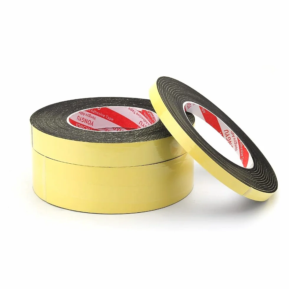 Bande adhésive EVA mousse simple face 1-3mm épaisseur éponge étanchéité anti-collision 5-40mm 2mm 5M 25mm