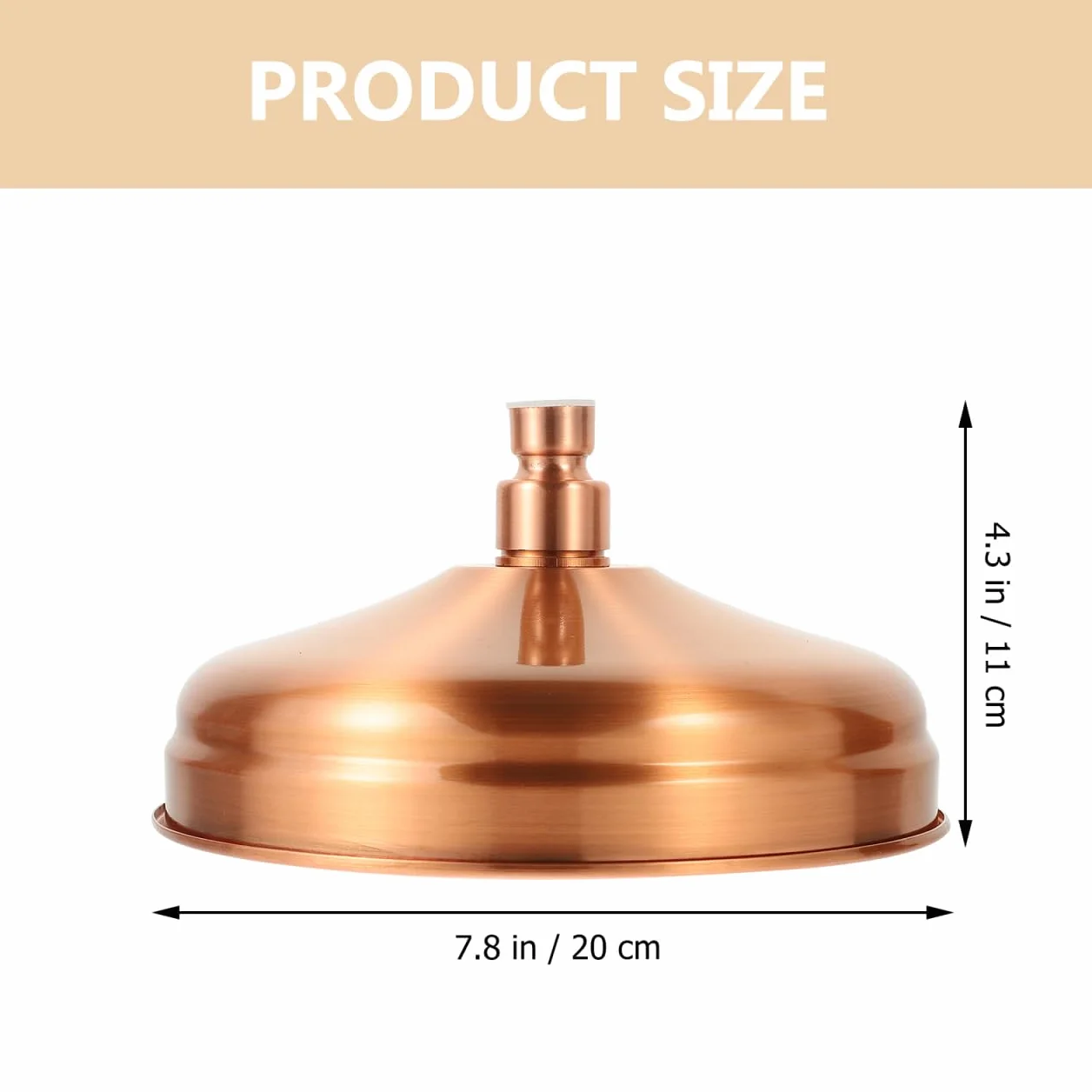 Angoily Pommeau De Douche En Cuivre Antique 8 Pouces Buse De Plafond Pour Salle De Bain