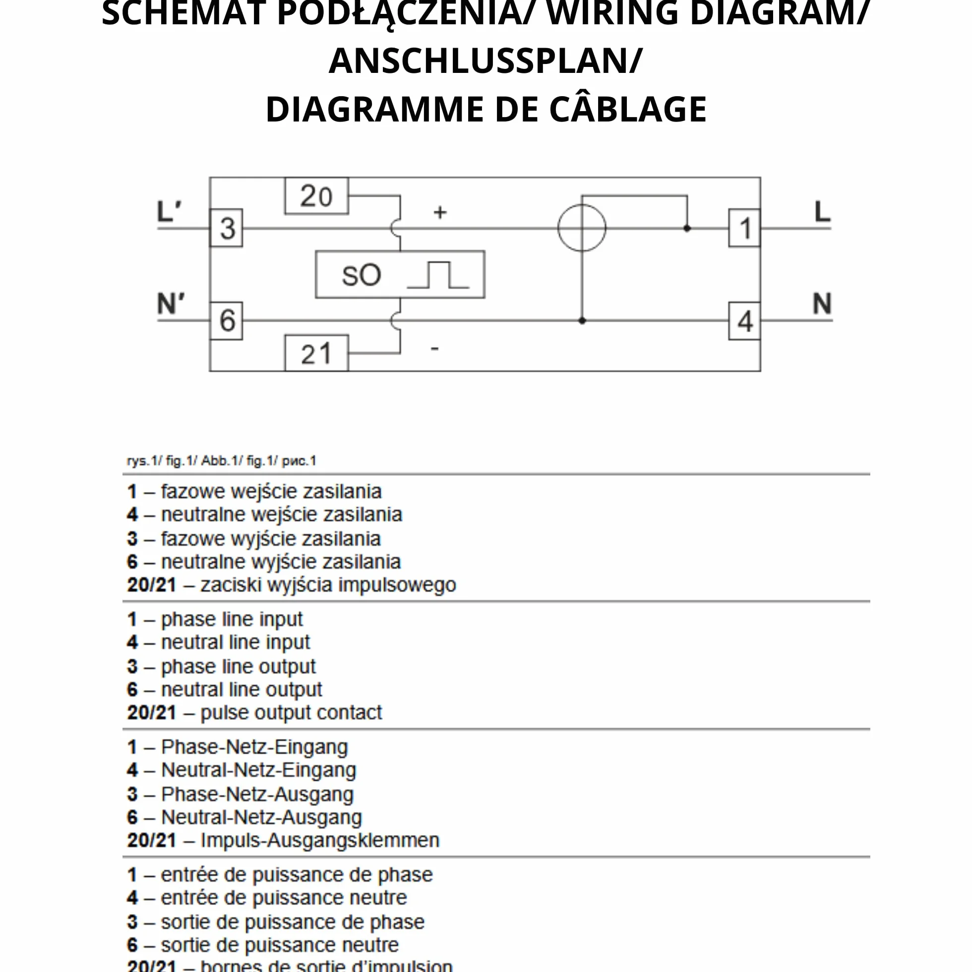 Compteur Électrique Monophasé 40A Rail DIN 230V avec Sortie Impulsionnelle S0 2000 imp/kWh Certifié IEC IP51